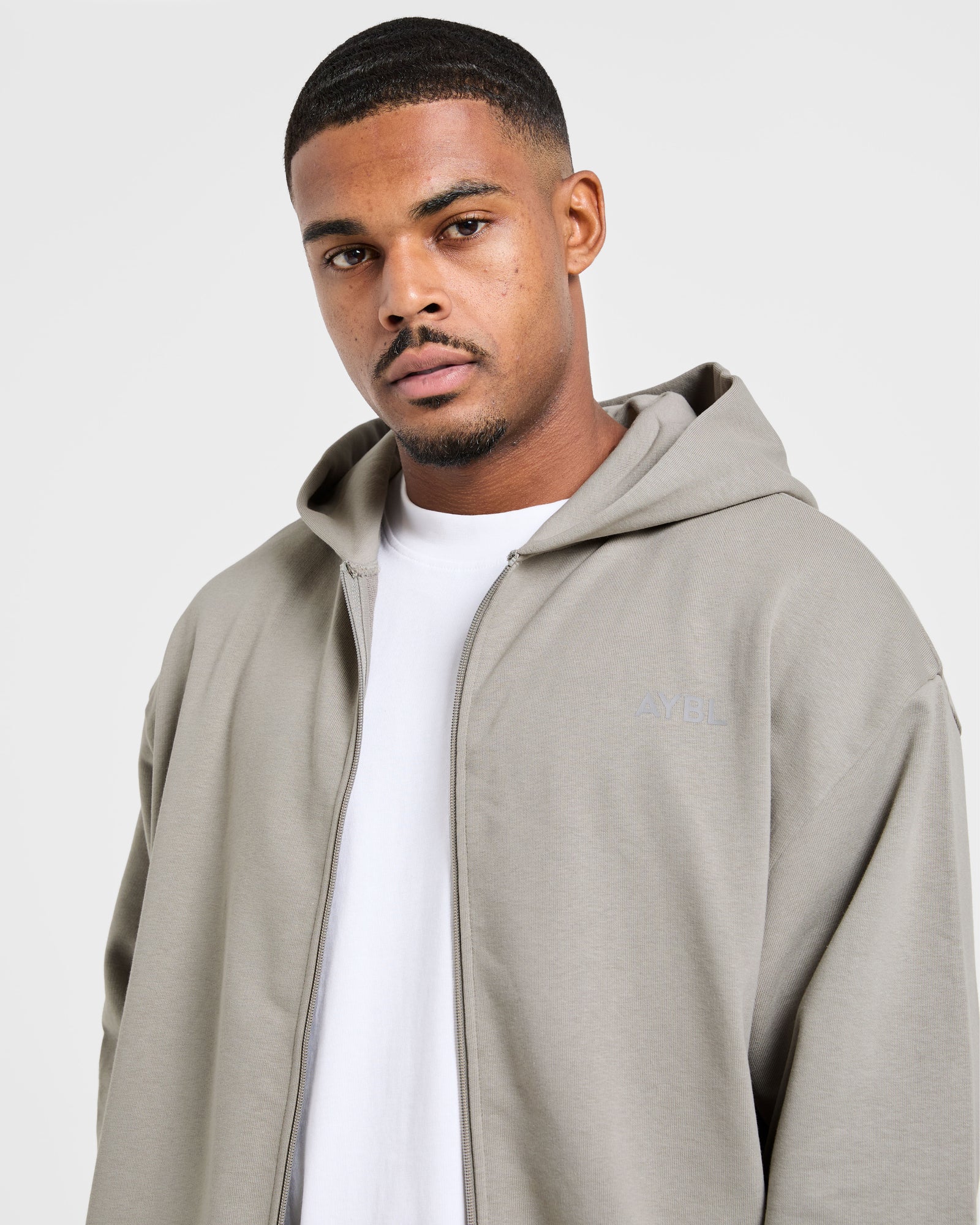 Craft Oversized Zip Up Hoodie - Misty