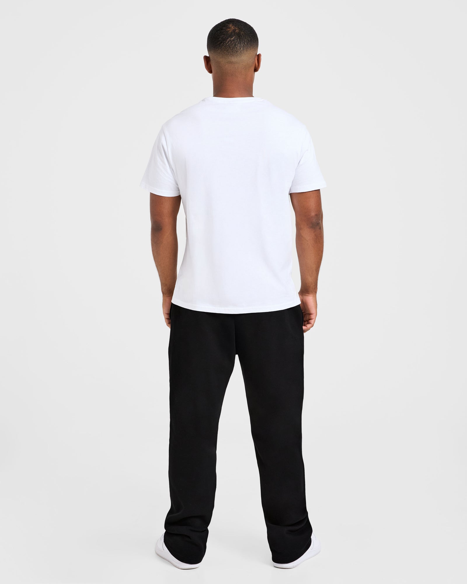 Essential Oversized Straight Leg Joggers - Black