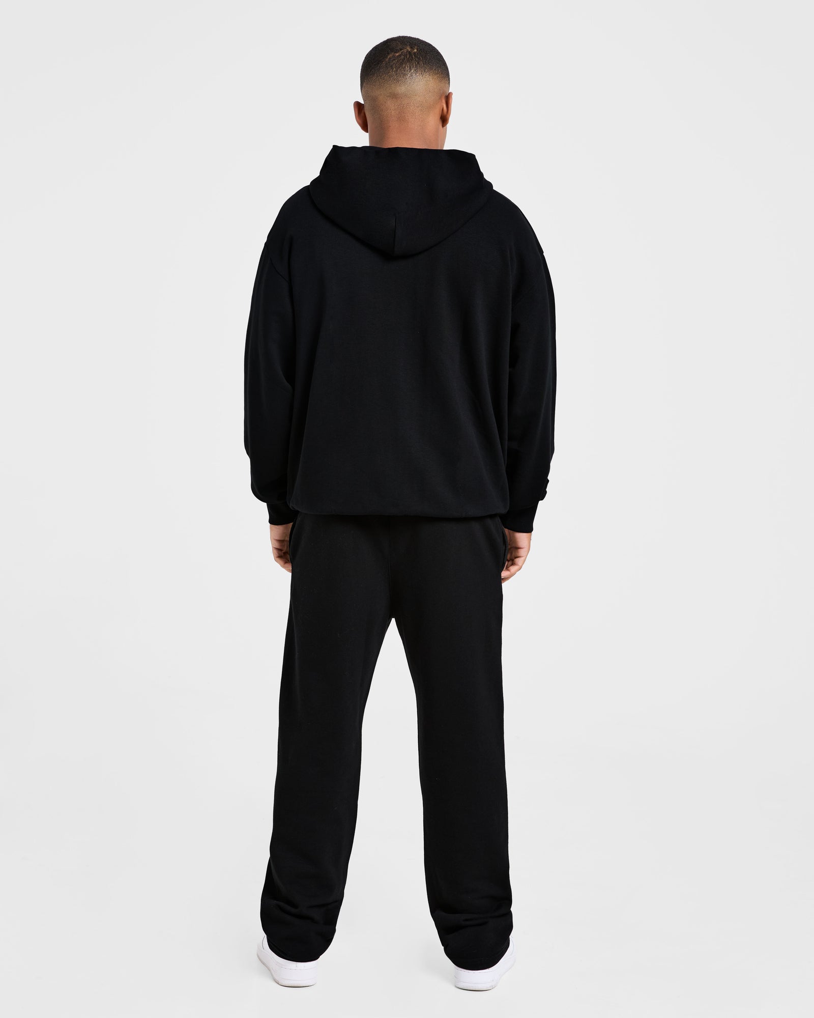 Craft Oversized Zip Up Hoodie - Black