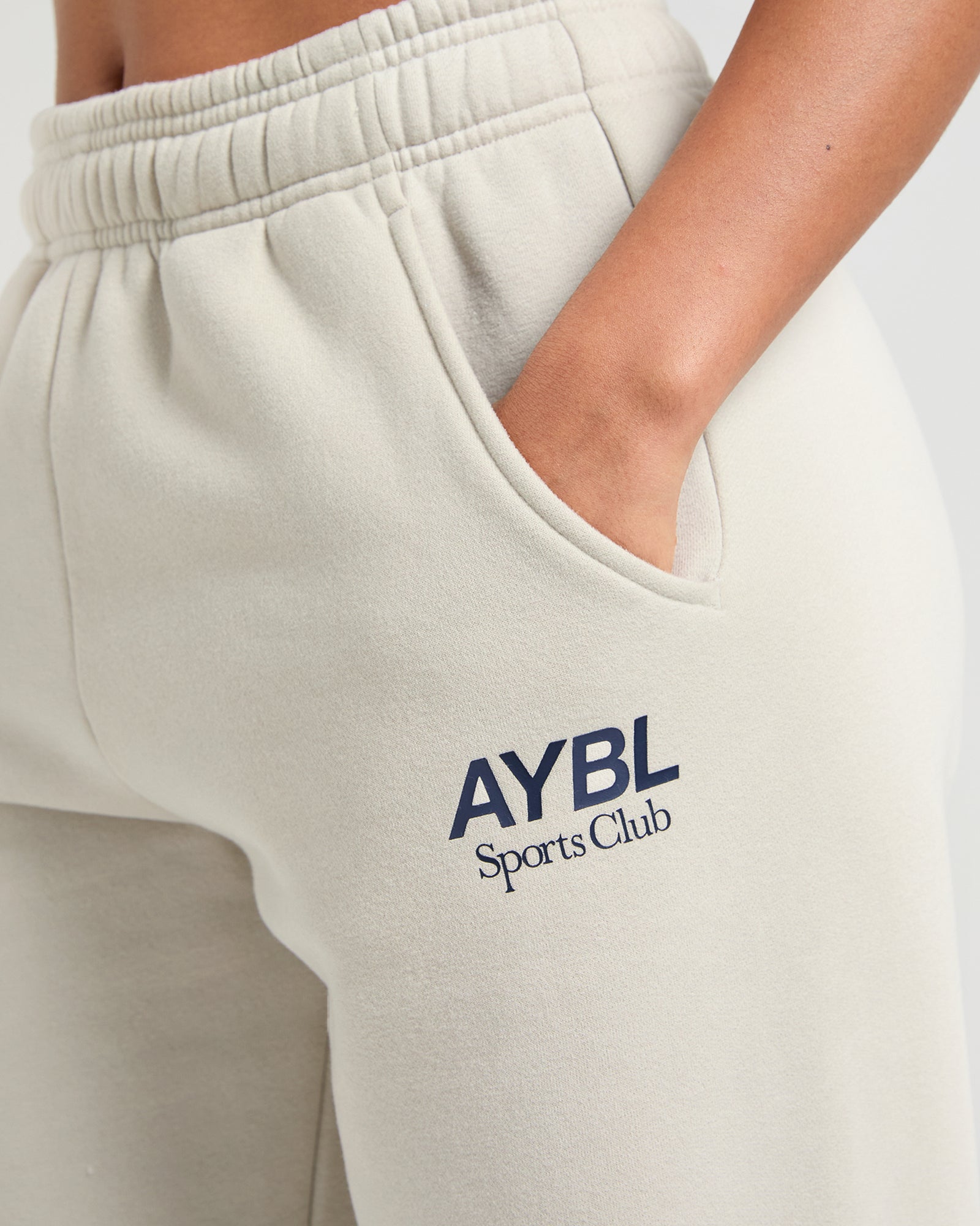 AYBL Sports Club Oversized Joggers - Sand/Navy