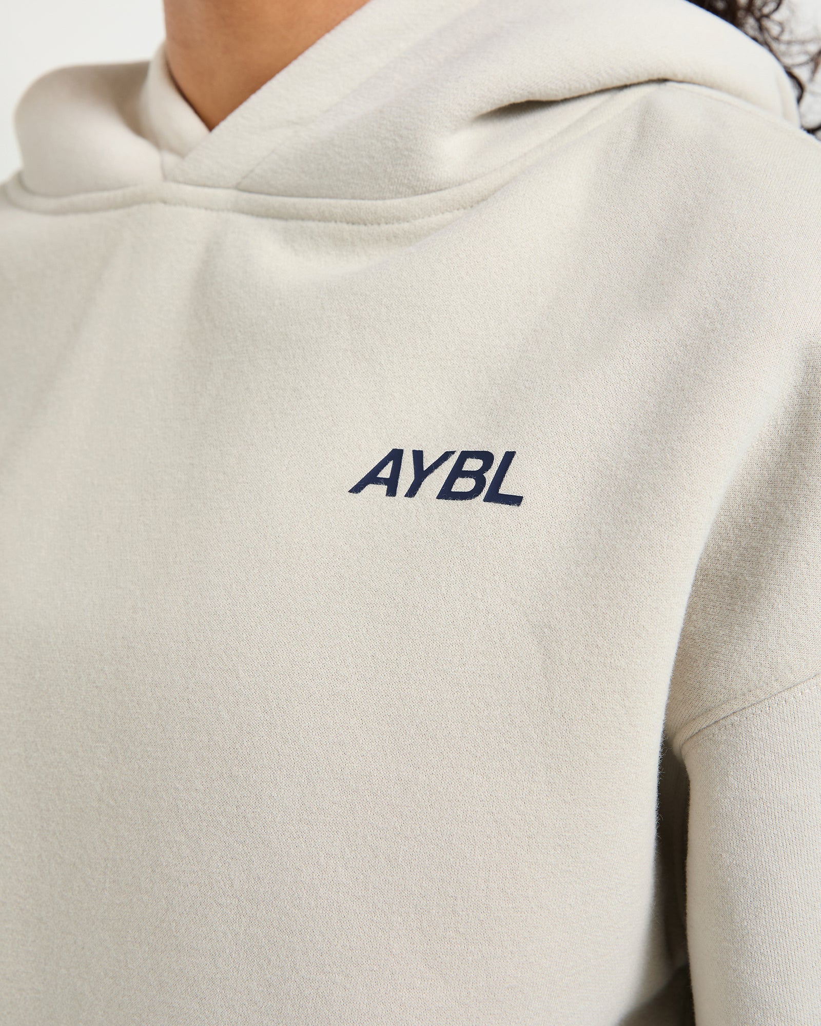 AYBL Sports Club Oversized Hoodie - Sand/Navy