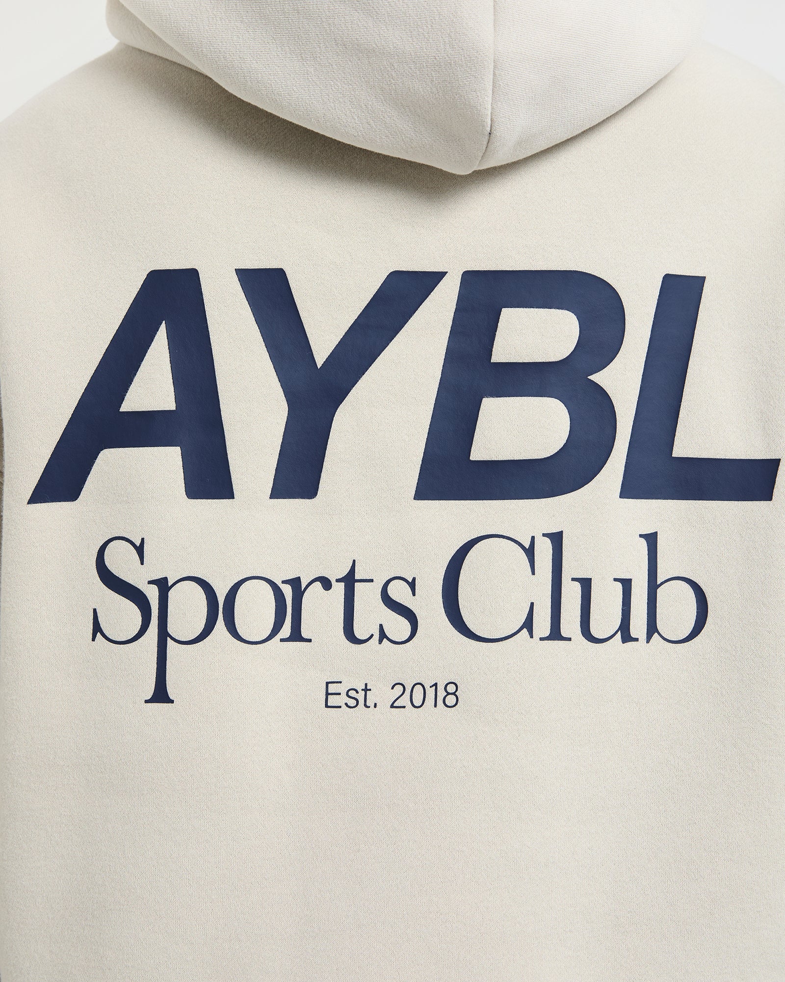AYBL Sports Club Oversized Hoodie - Sand/Navy