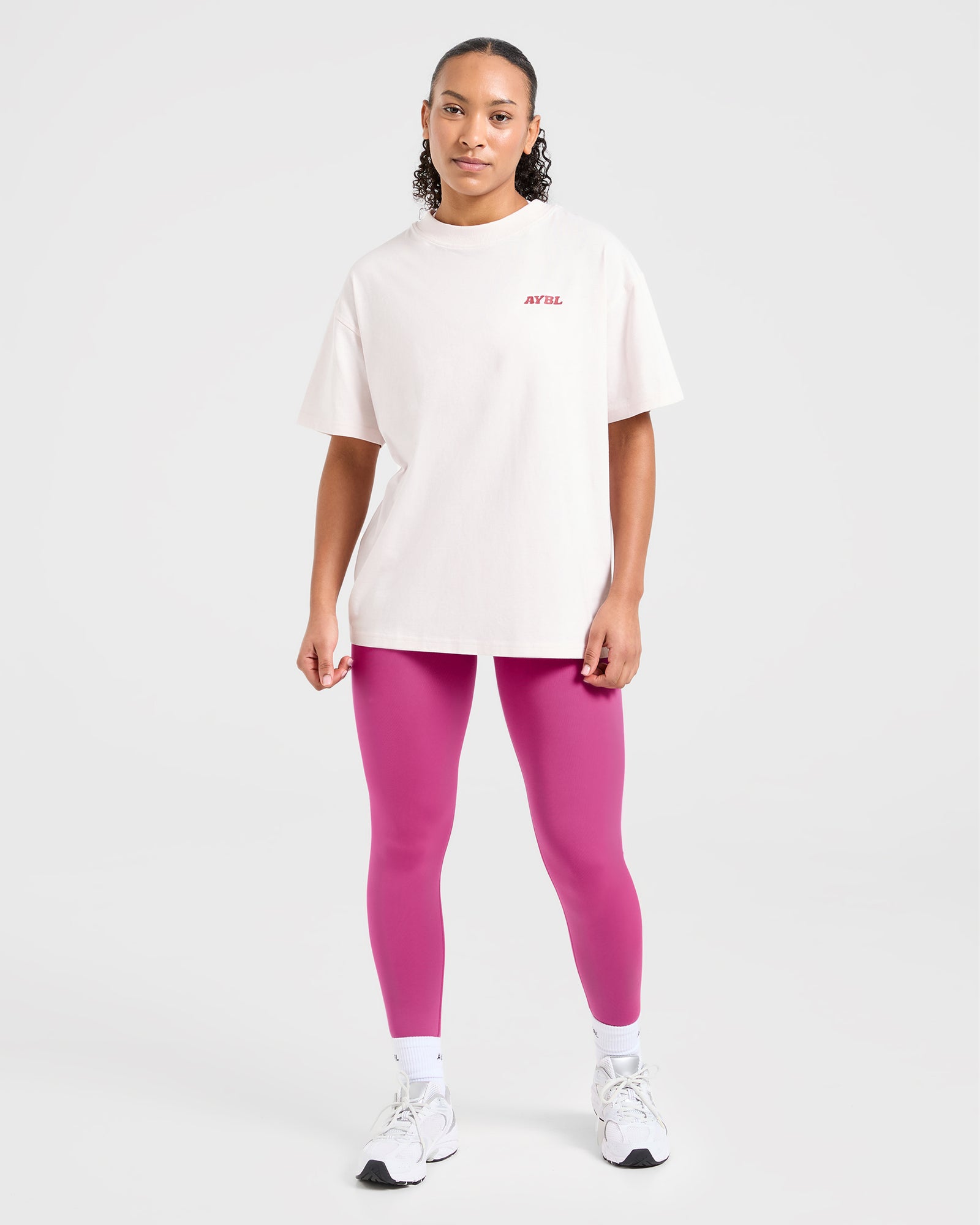 Stronger You Oversized T Shirt - Pink