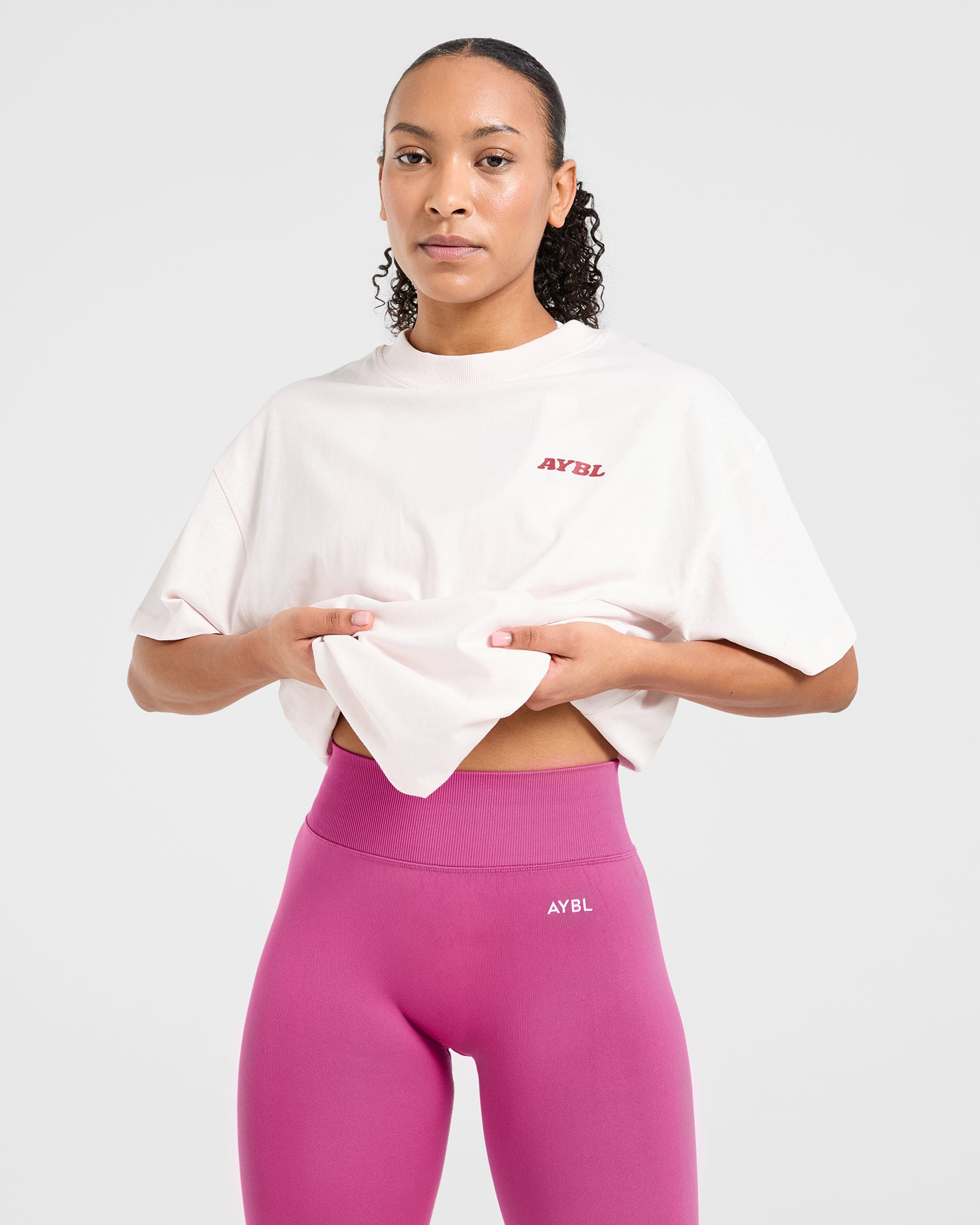 Stronger You Oversized T Shirt - Pink
