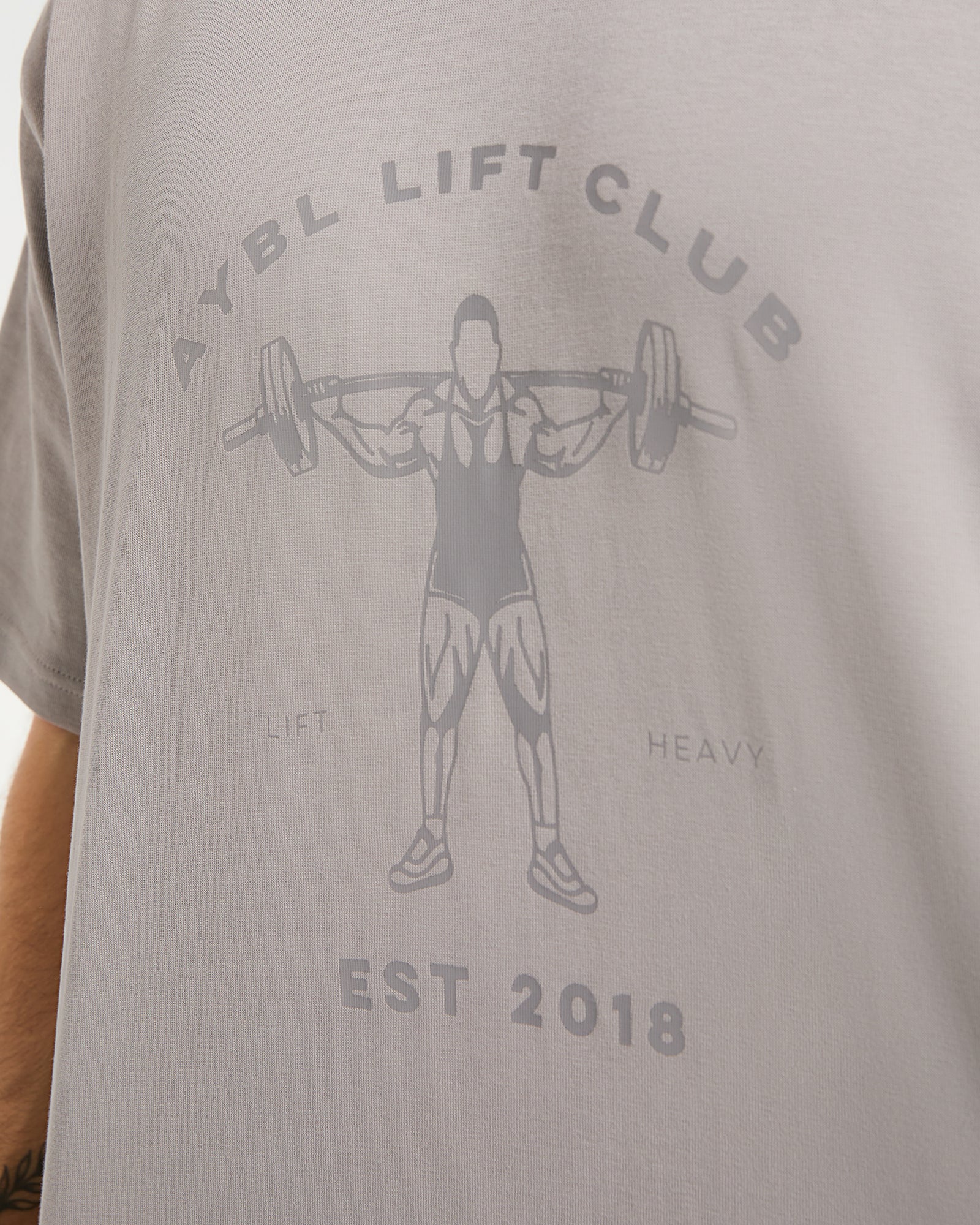 Lift Club Oversized T Shirt - Fog