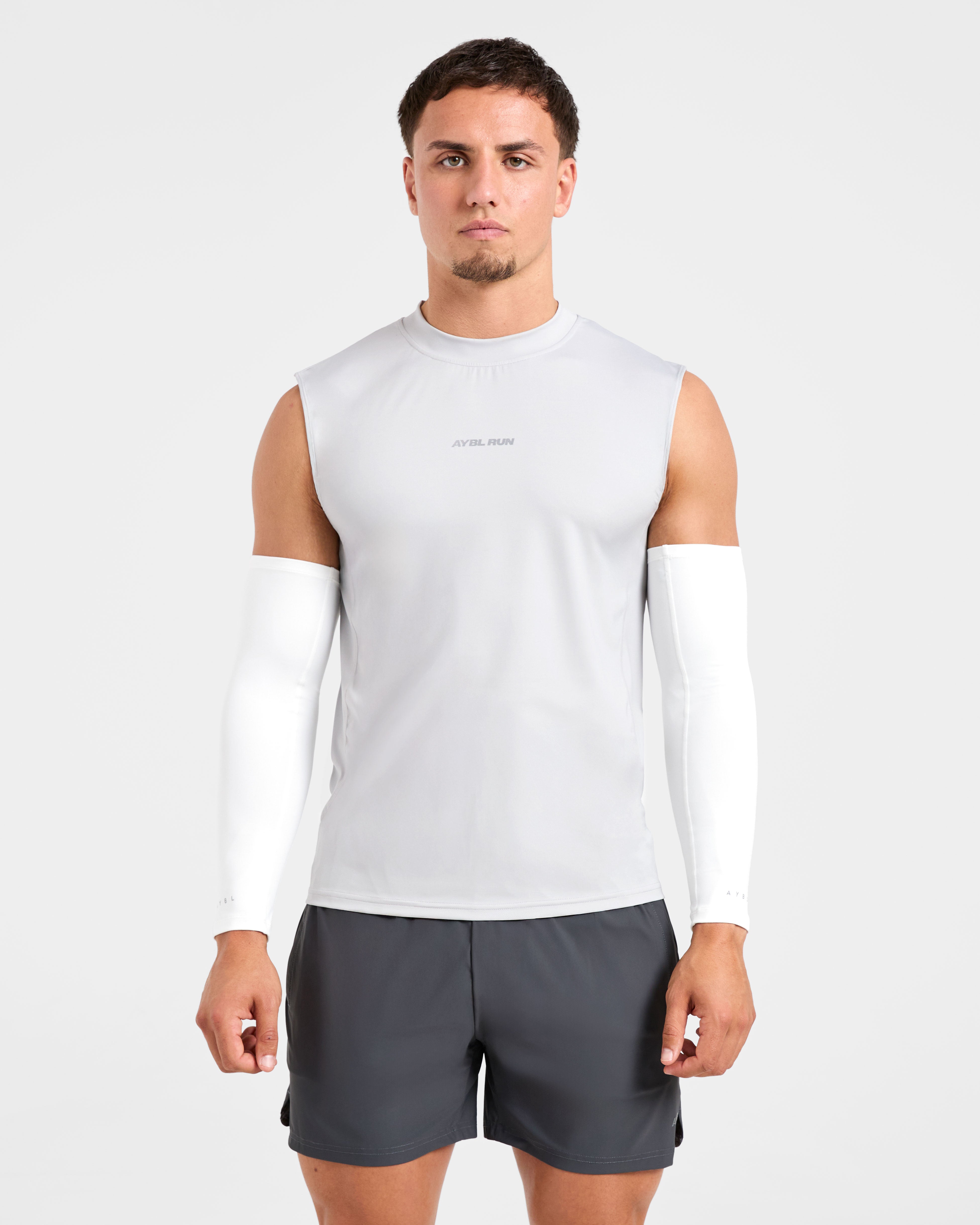 Base Layer Arm Sleeves - White