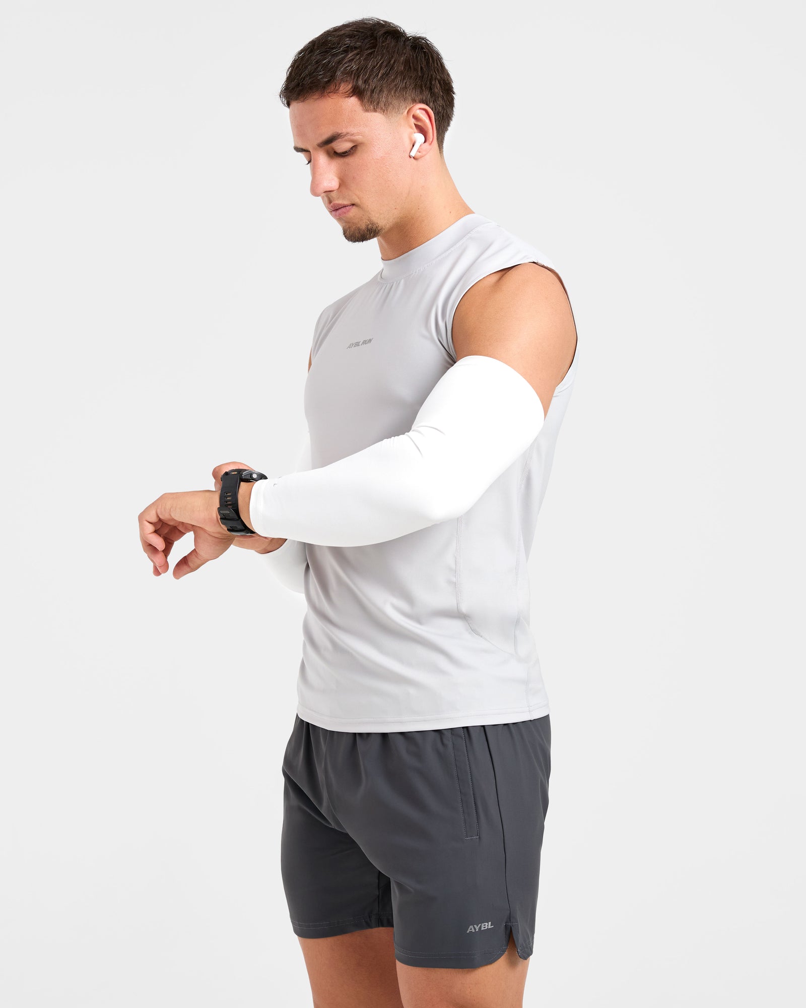 Base Layer Arm Sleeves - White