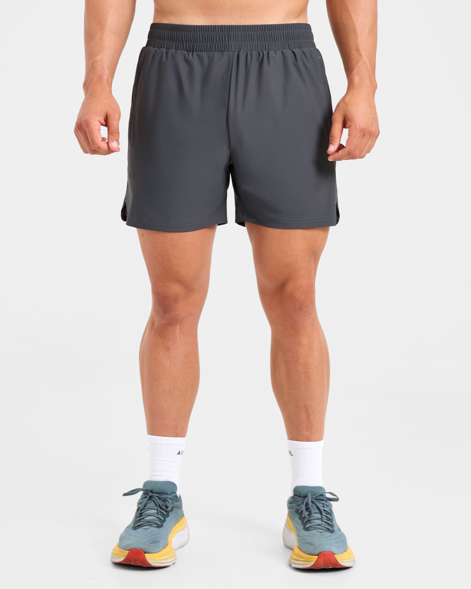 Run 5" Shorts - Hurricane Grey