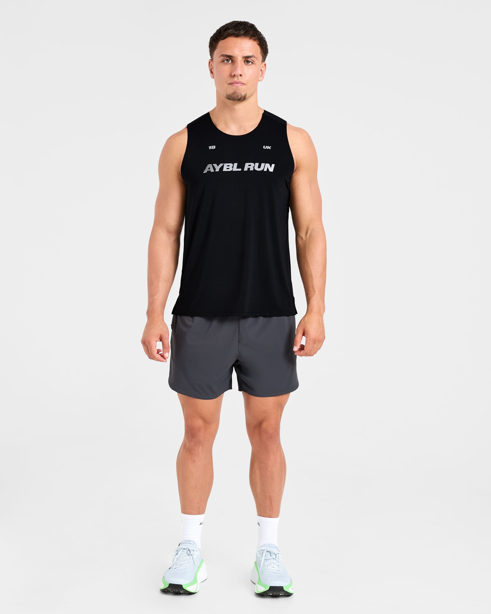 Run Speed Shorts - Hurricane Grey