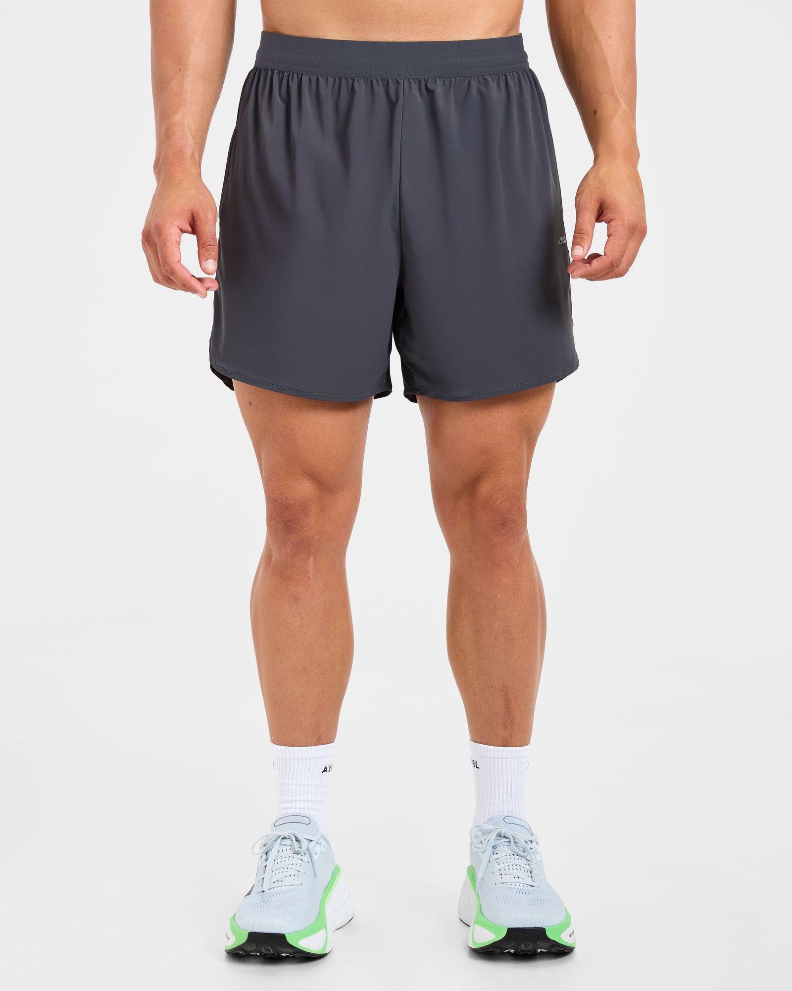Run Speed Shorts - Hurricane Grey