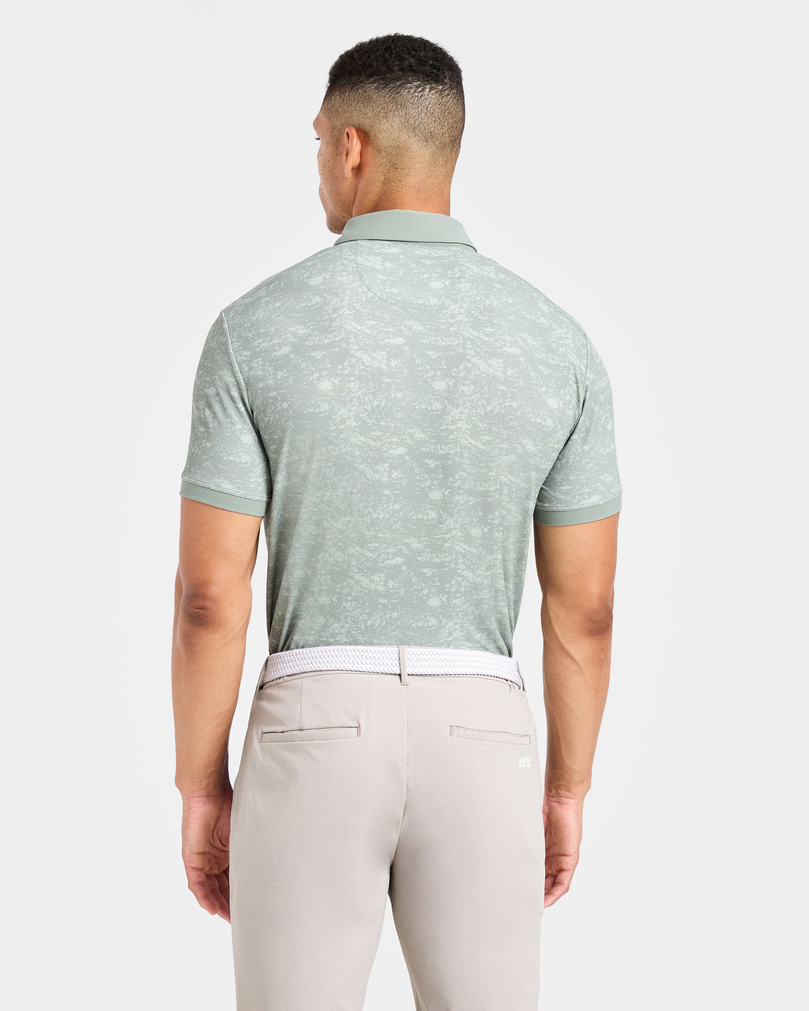 Precision Texture Polo - Deep Washed Sage