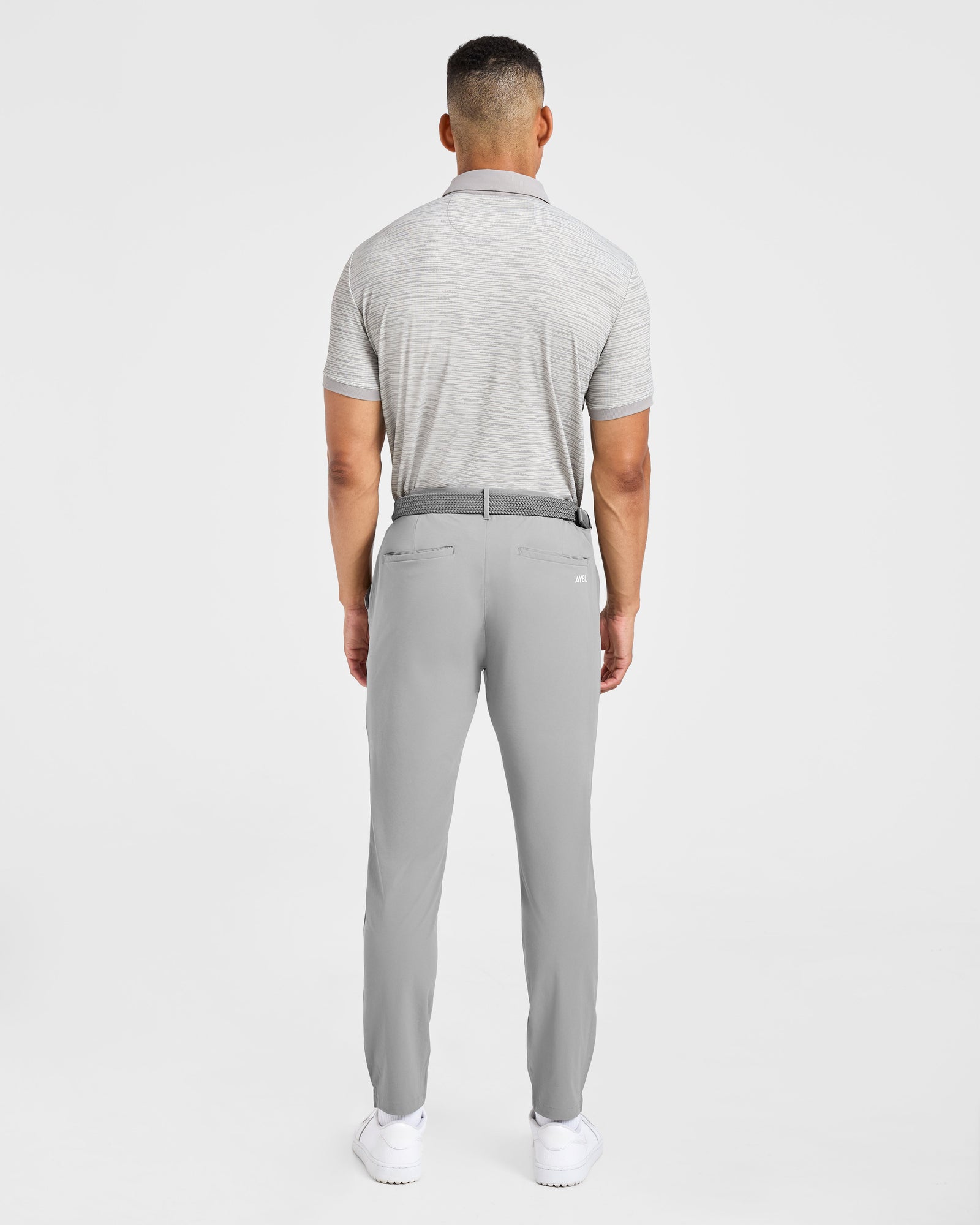 Precision Stripe Polo - Grey