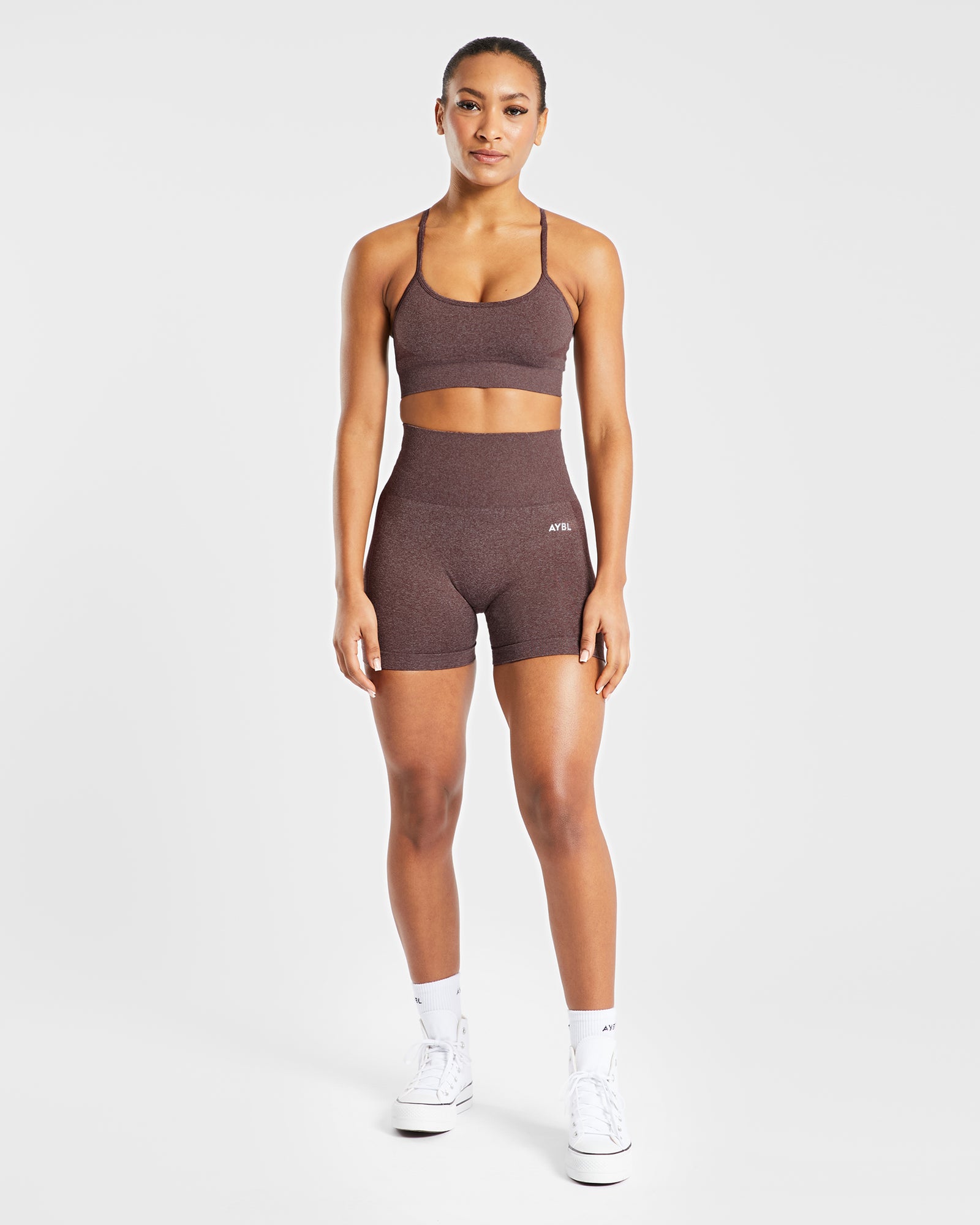 Empower Seamless Sports Bra - Brown Marl - aybldev