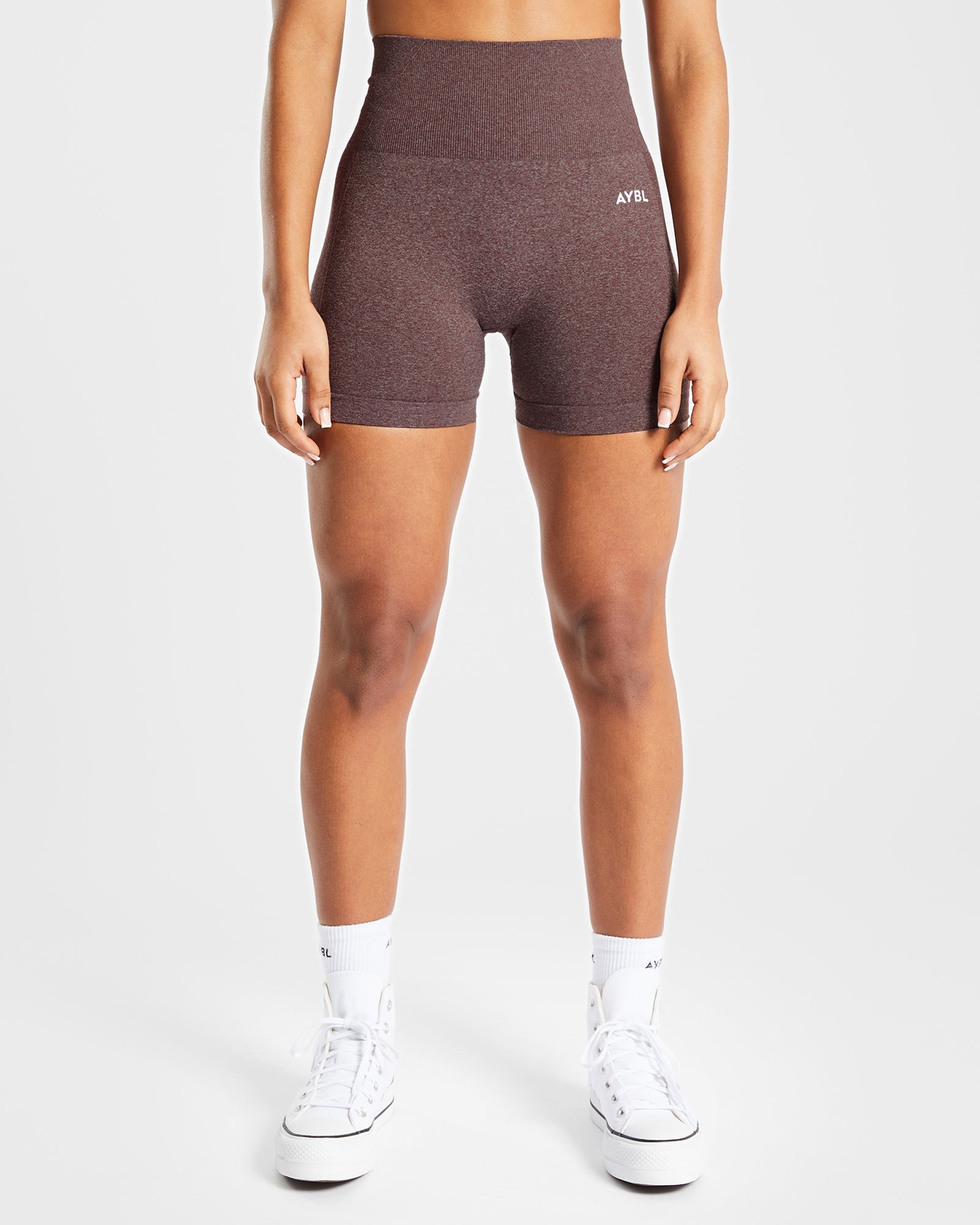 Empower Seamless Shorts - Brown Marl - aybldev