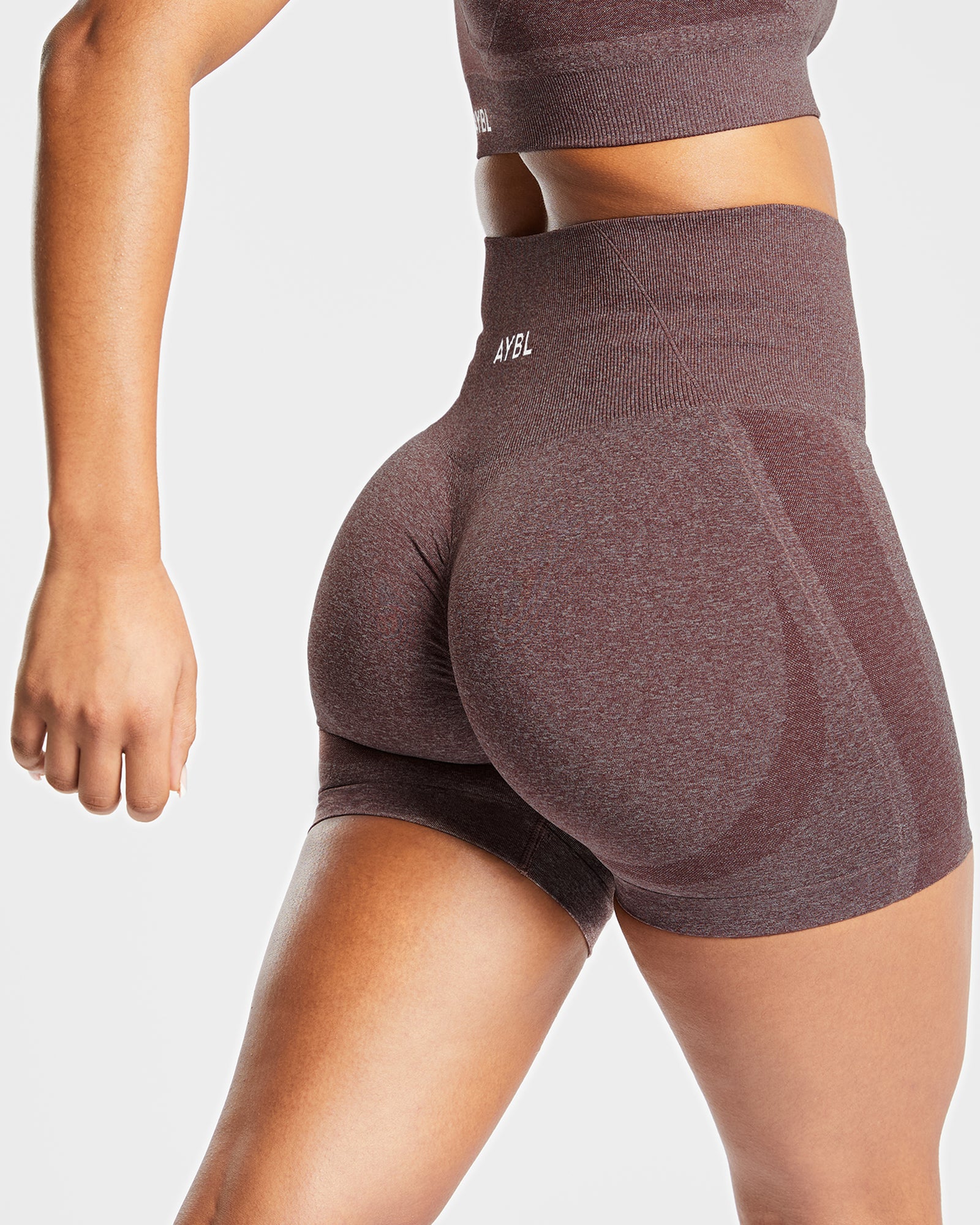 Empower Seamless Shorts - Brown Marl - aybldev