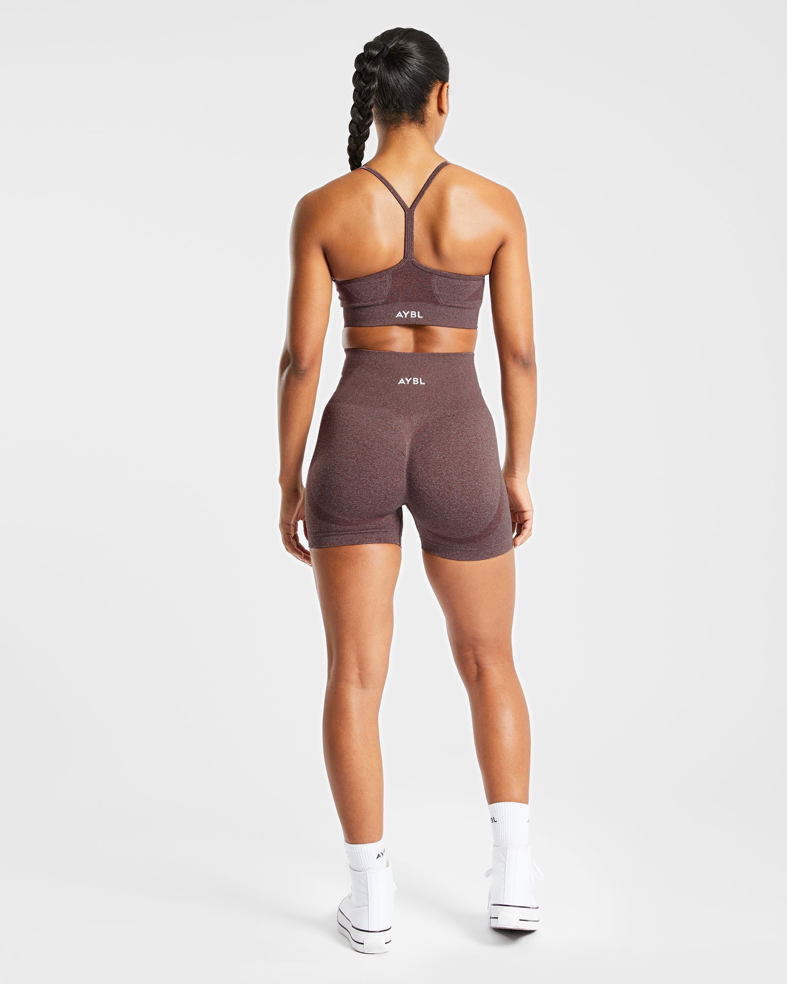 Empower Seamless Shorts - Brown Marl - aybldev