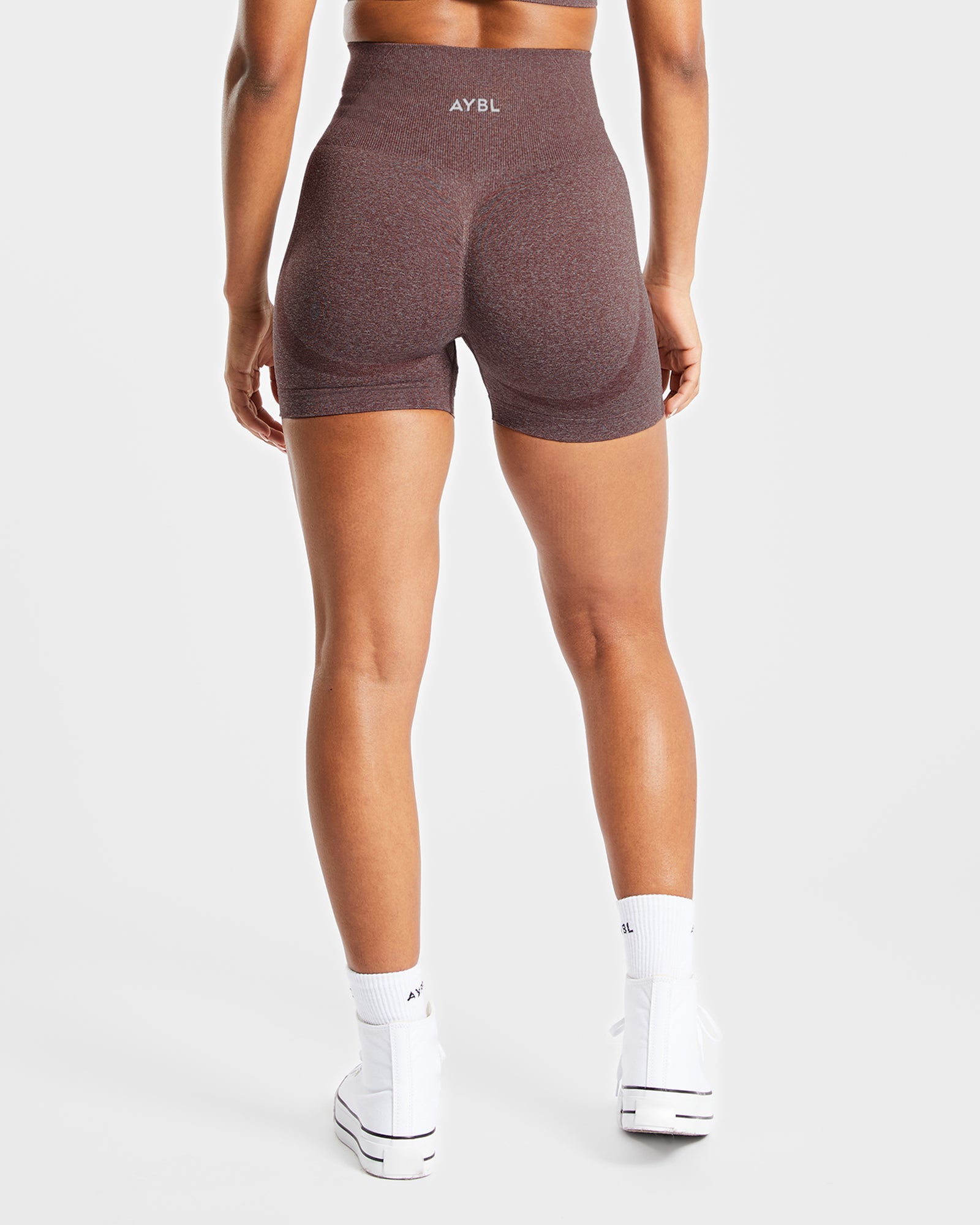 Empower Seamless Shorts - Brown Marl - aybldev