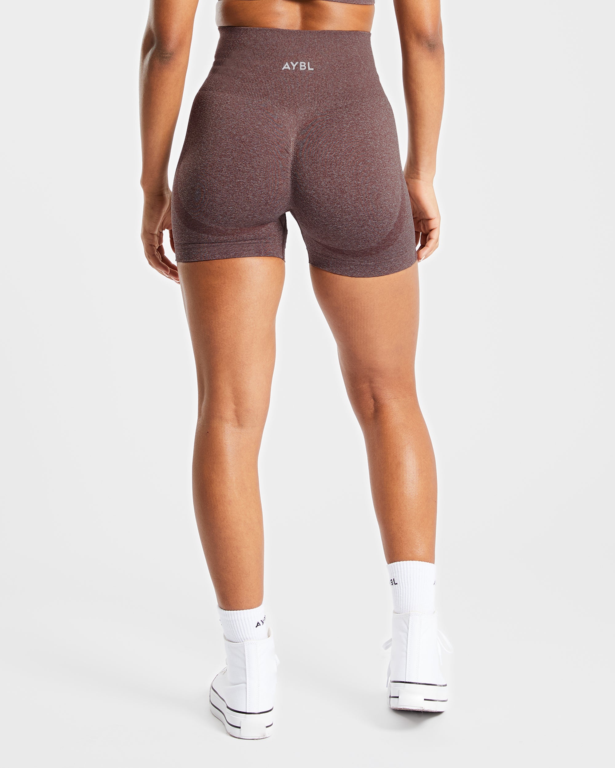 Empower Seamless Shorts - Brown Marl - aybldev