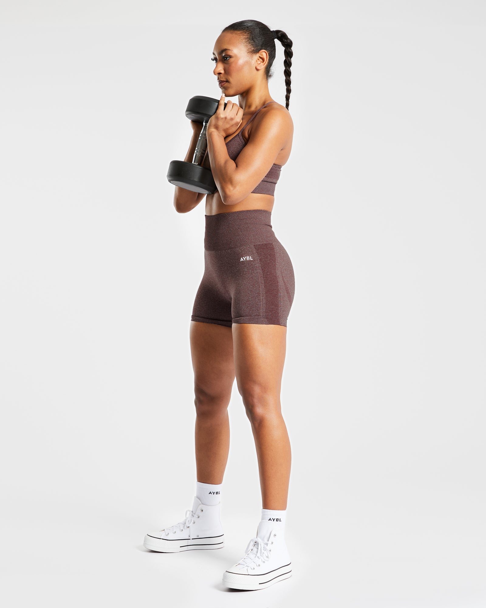 Empower Seamless Sports Bra - Brown Marl - aybldev