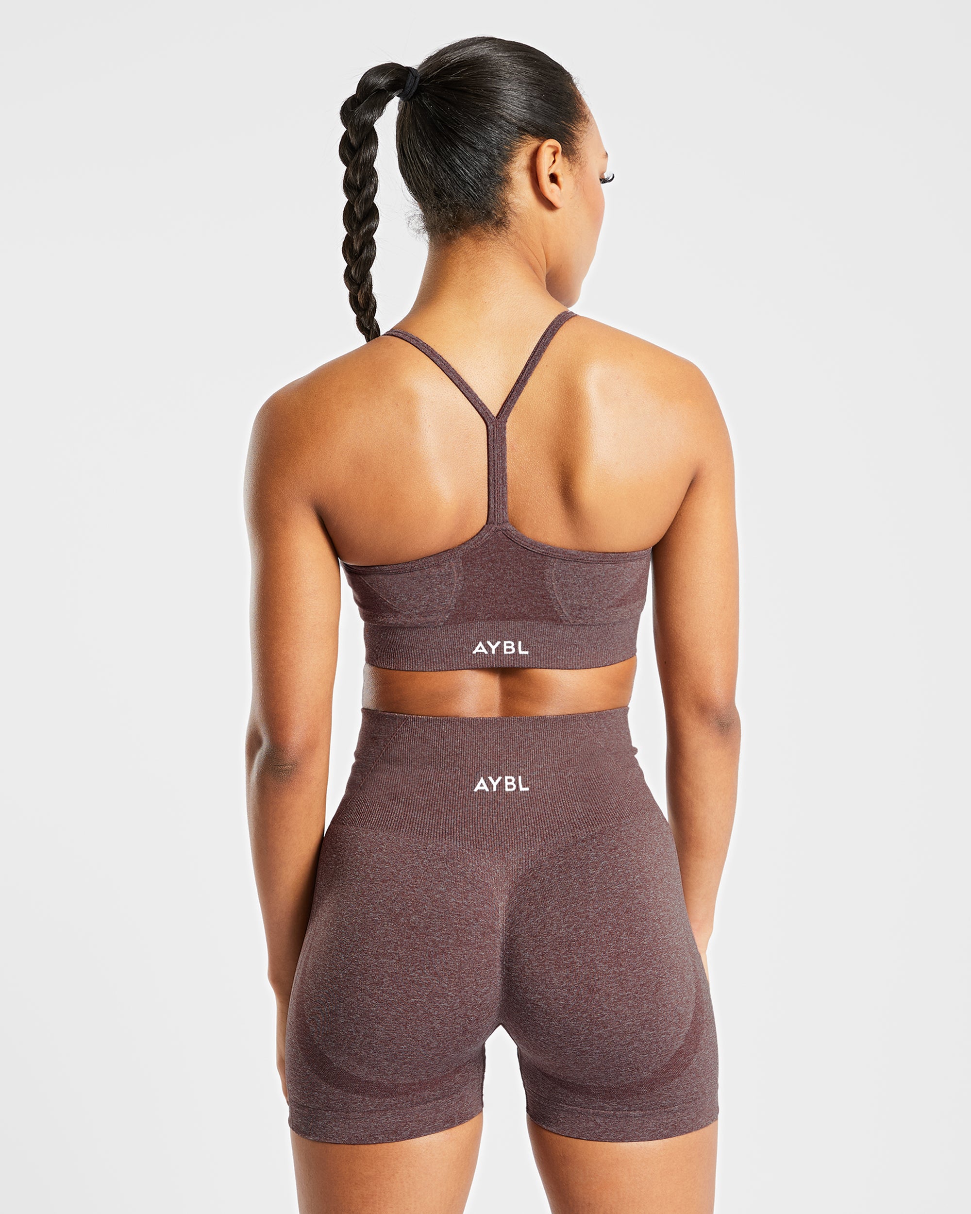 Empower Seamless Sports Bra - Brown Marl - aybldev