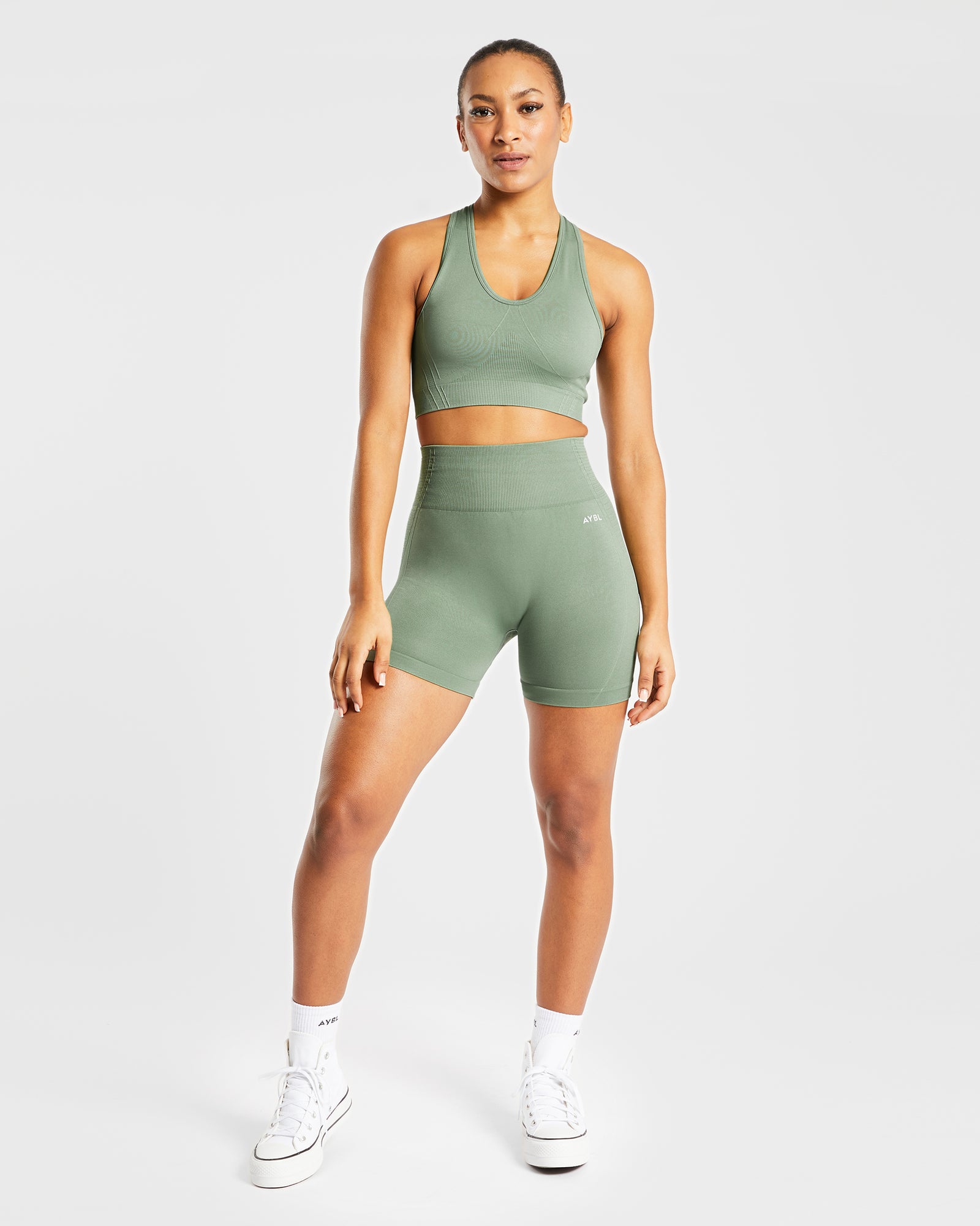 Balance V2 Seamless Shorts - Olive Green