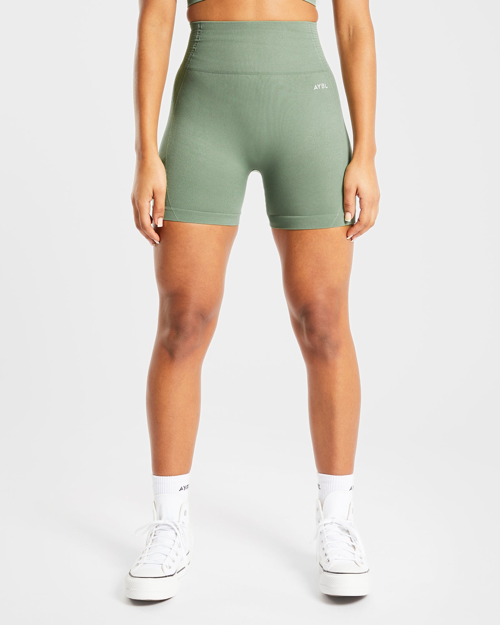 Balance V2 Seamless Shorts - Olive Green