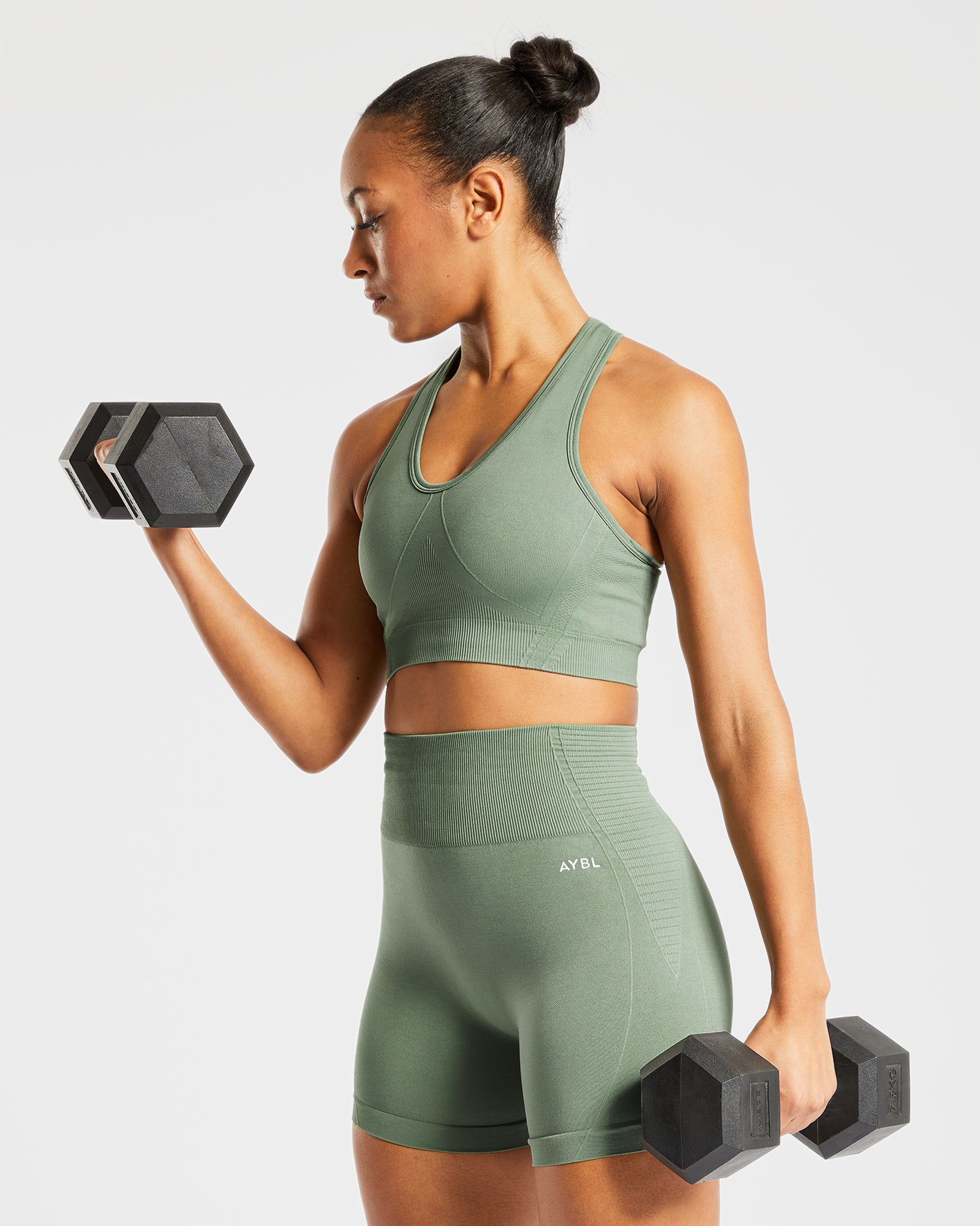 Balance V2 Seamless Shorts - Olive Green