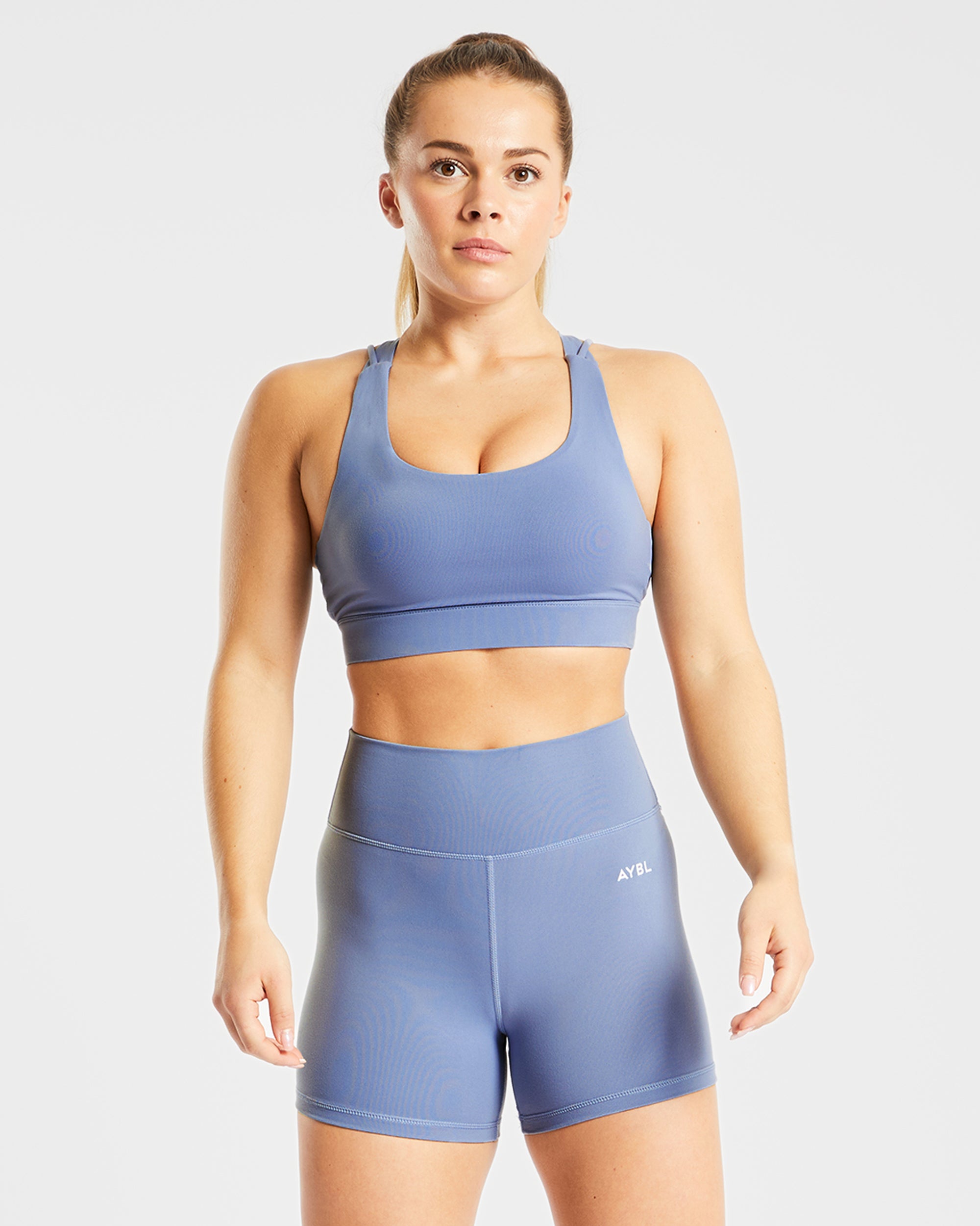 Core Sports Bra - Steel Blue