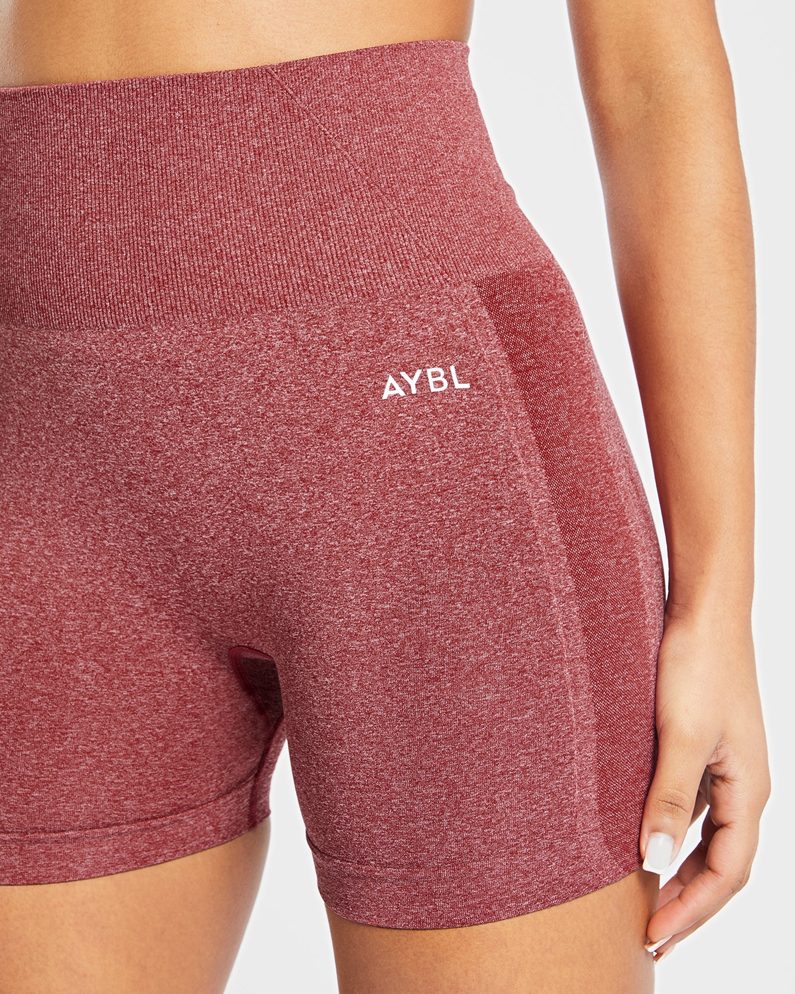 Empower Seamless Shorts - Red Marl - aybldev