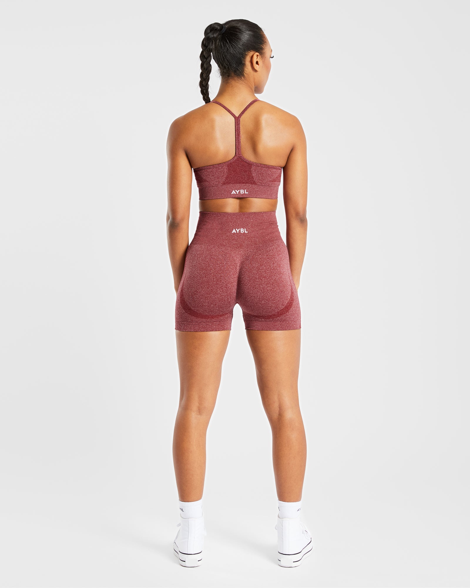 Empower Seamless Shorts - Red Marl - aybldev