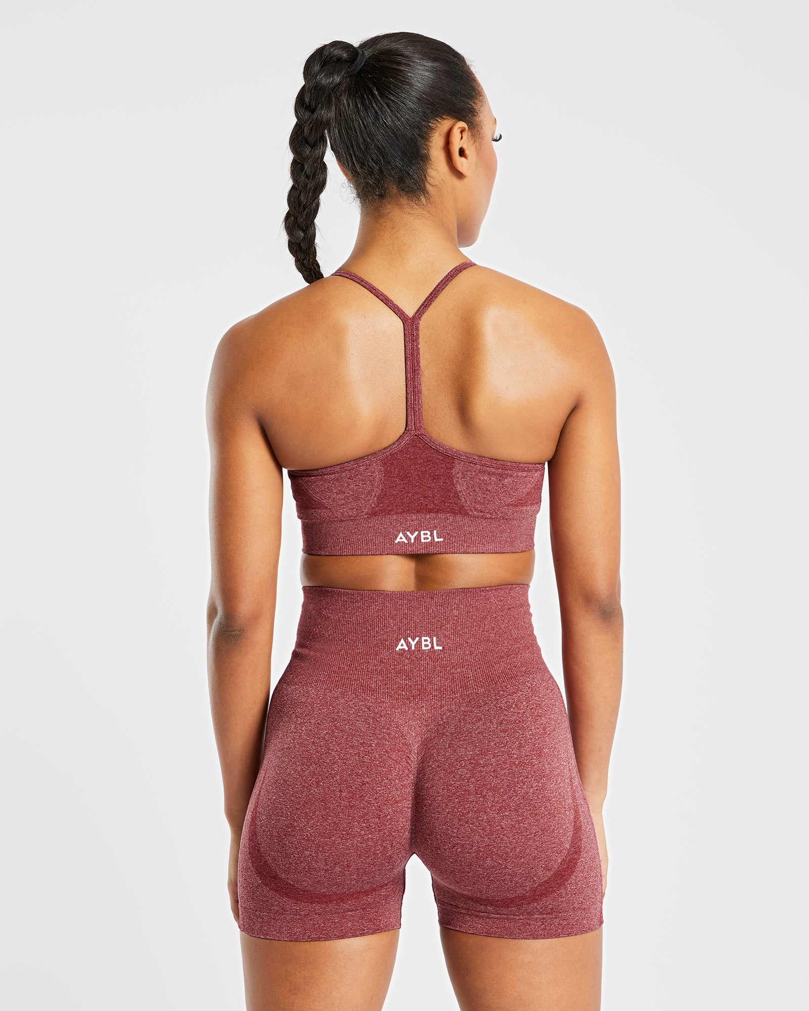 Empower Seamless Sports Bra - Red Marl - aybldev