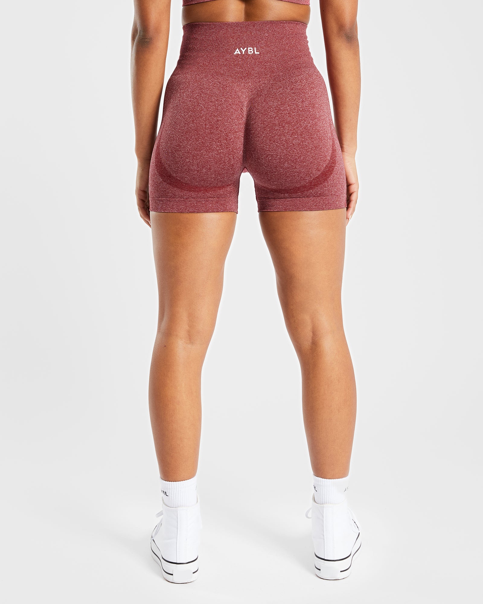 Empower Seamless Shorts - Red Marl - aybldev