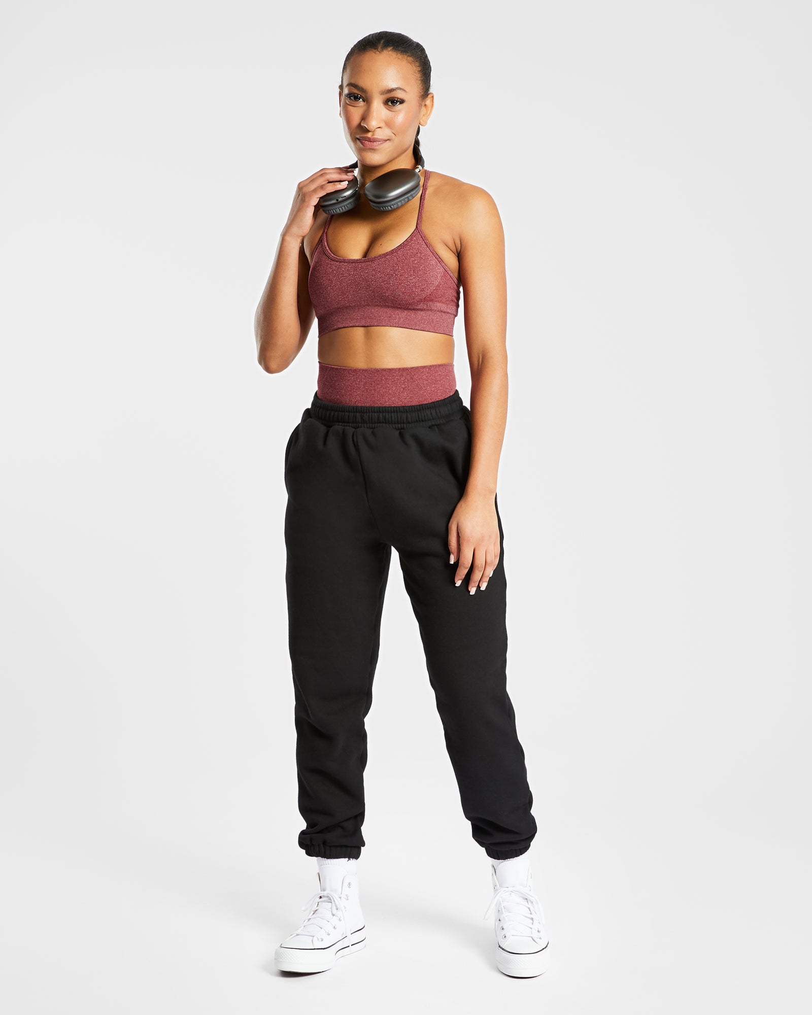 Empower Seamless Sports Bra - Red Marl - aybldev