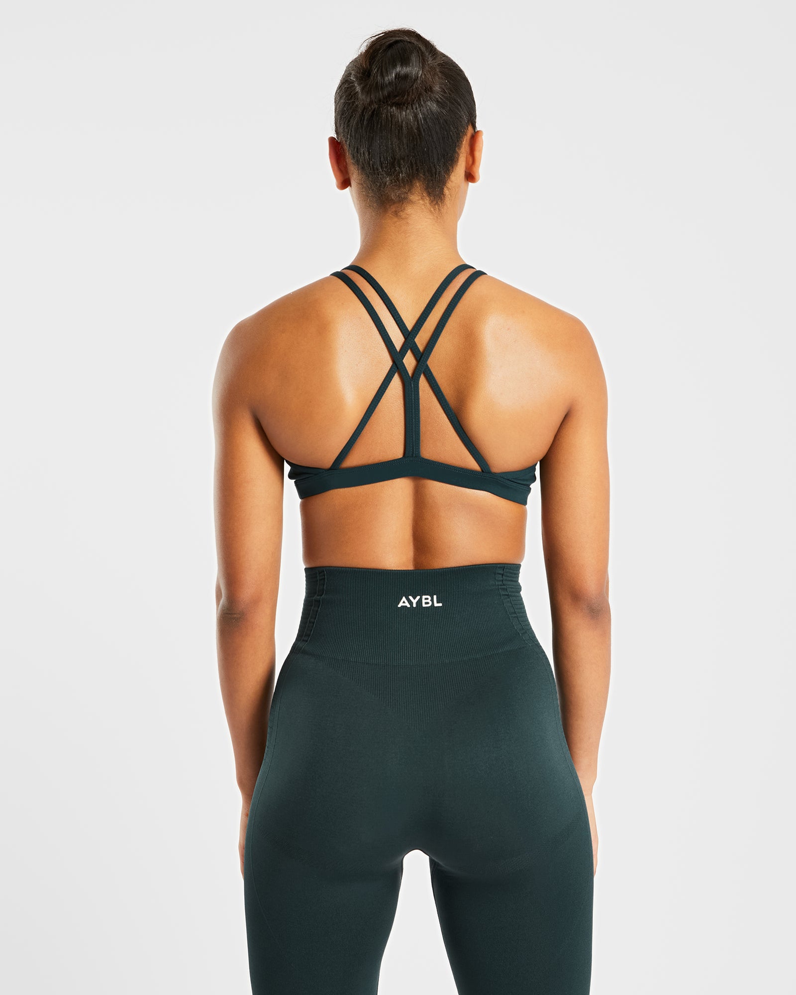 Essential Strappy Sports Bra - Forest Green - aybldev