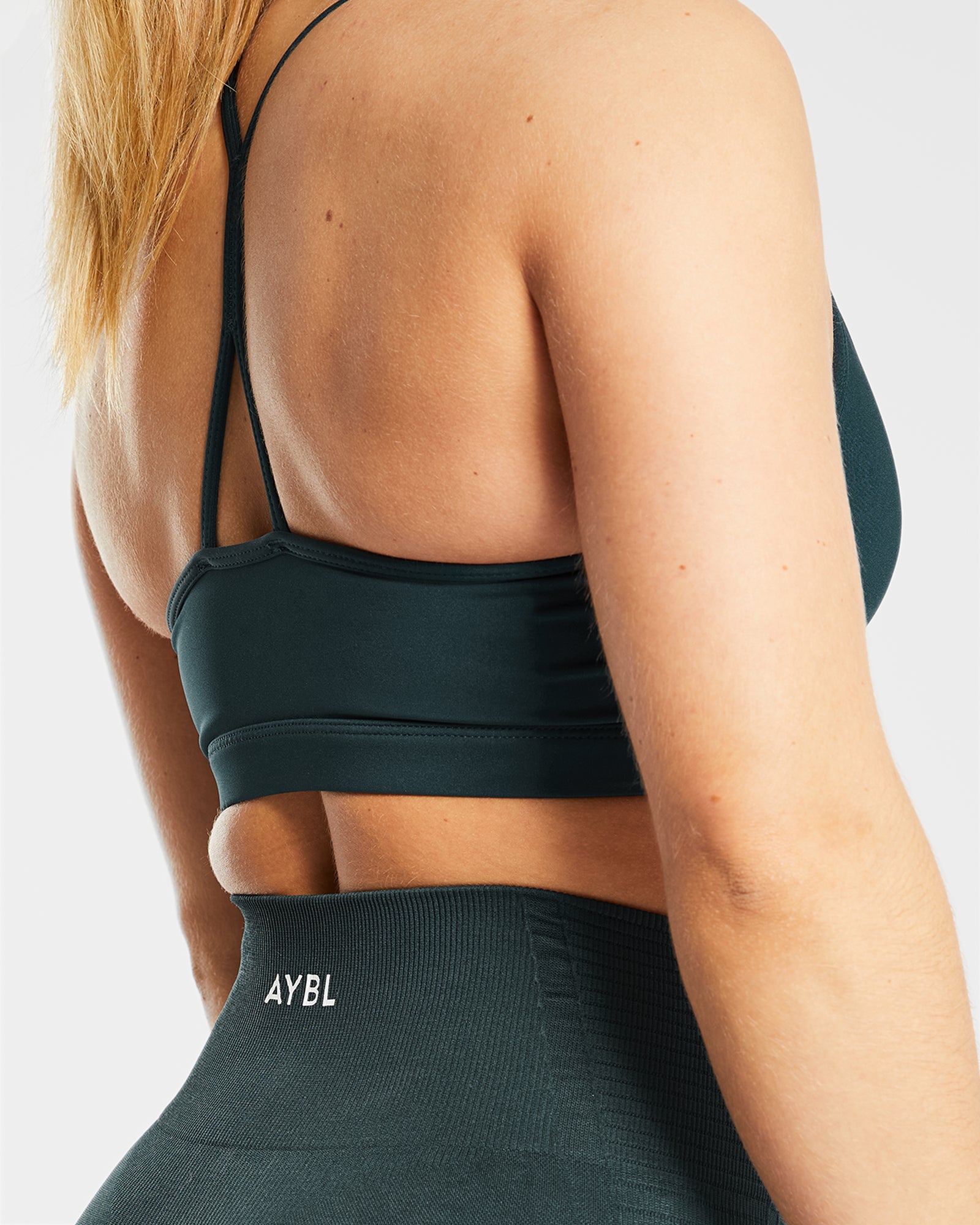 Essential Ruched Sports Bra - Forest Green - aybldev
