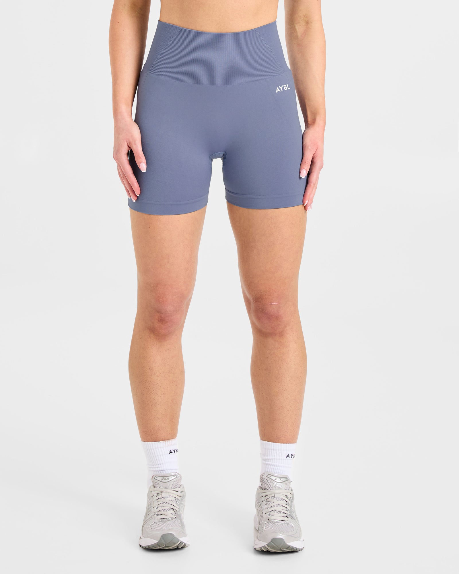 Empower Seamless Shorts - Slate Blue