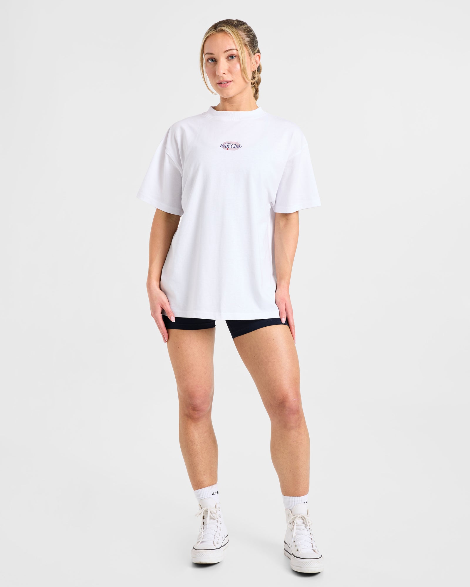 Run Club Oversized T Shirt - White