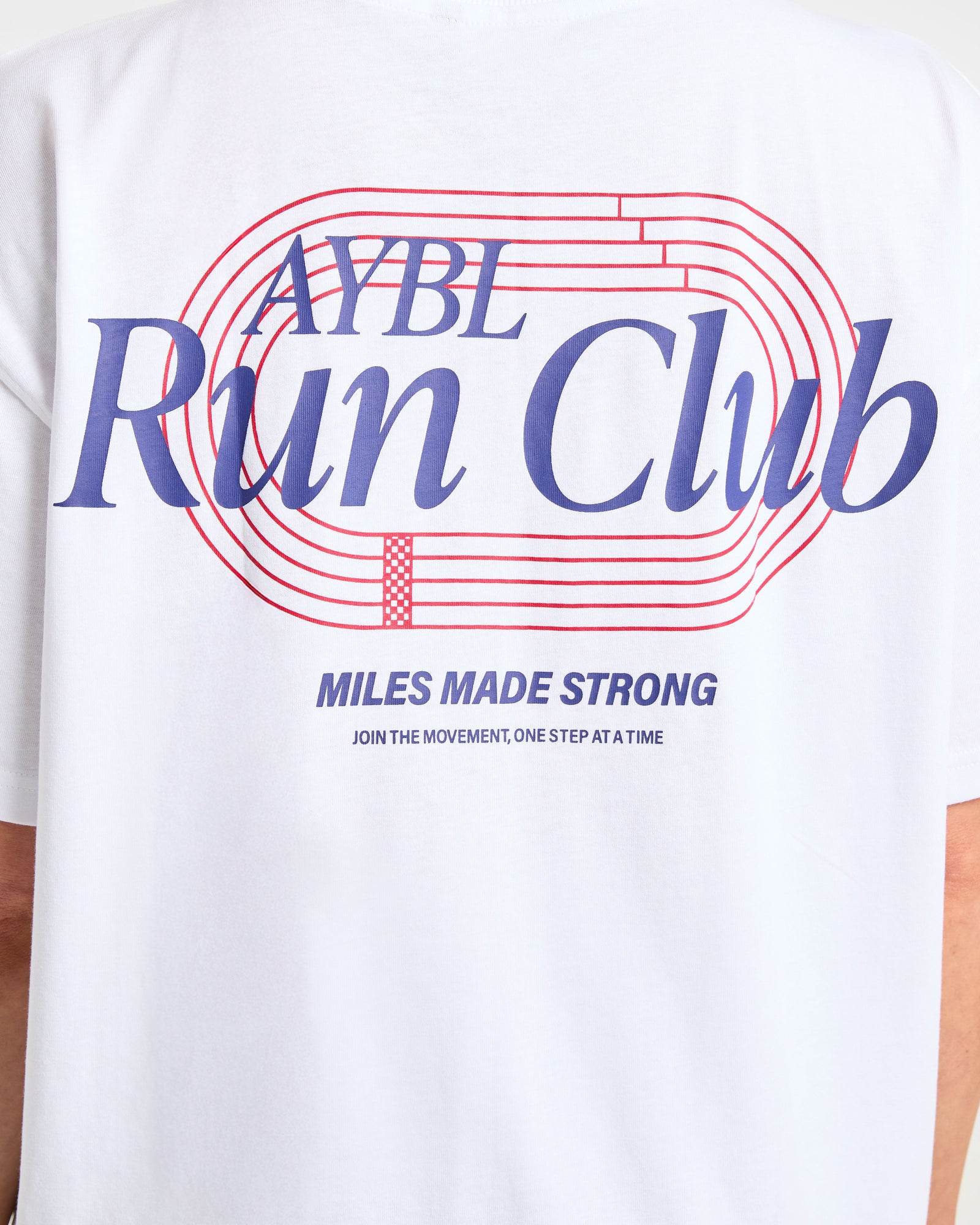 Run Club Oversized T Shirt - White