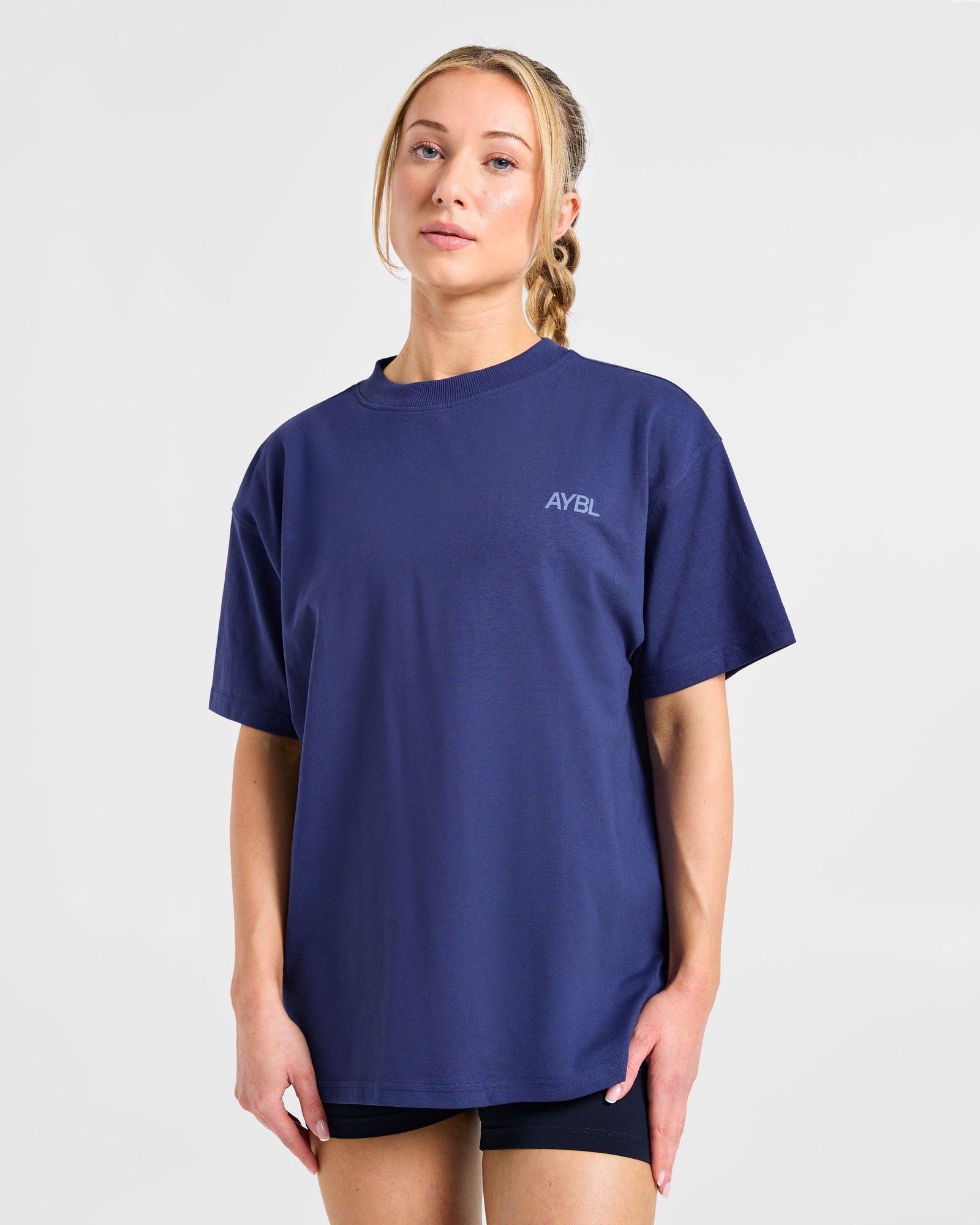 Sport Society Oversized T Shirt - Muted Navy