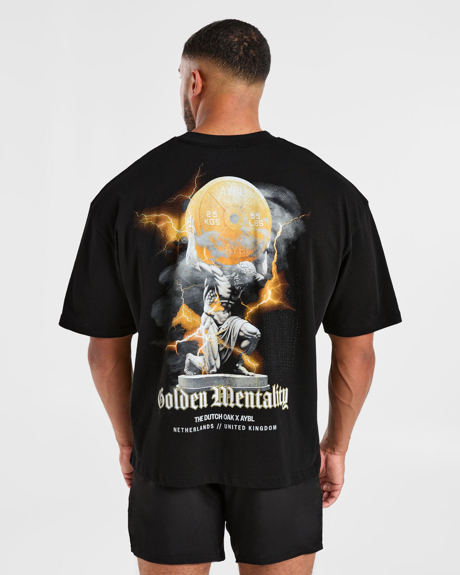 Wesley Vissers x Golden Mentality Oversized T Shirt - Black