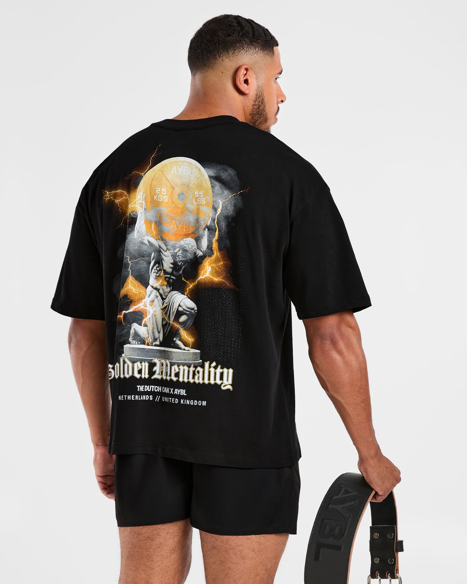 Wesley Vissers x Golden Mentality Oversized T Shirt - Black