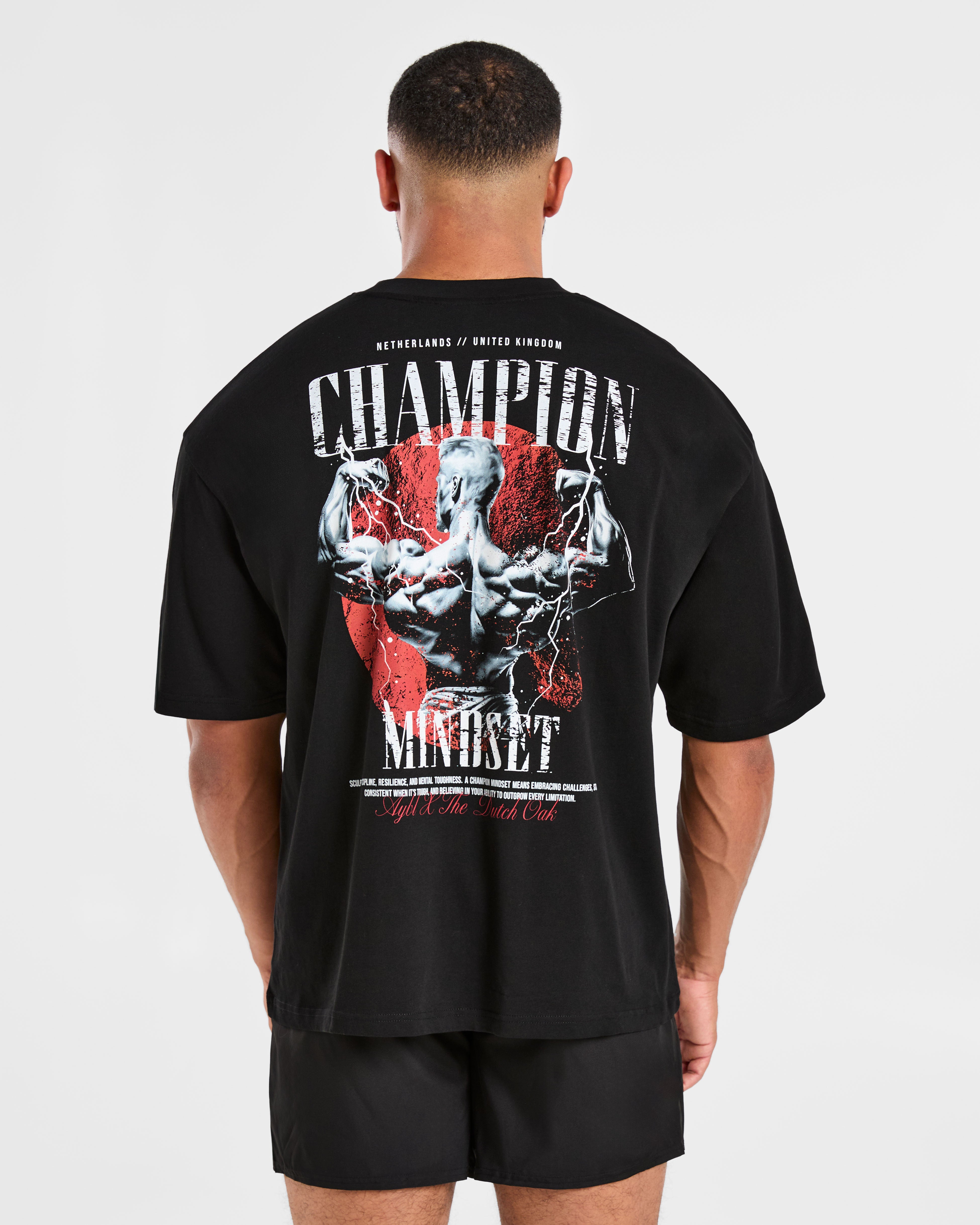 Wesley Vissers x Champion Mindset Oversized T Shirt - Black