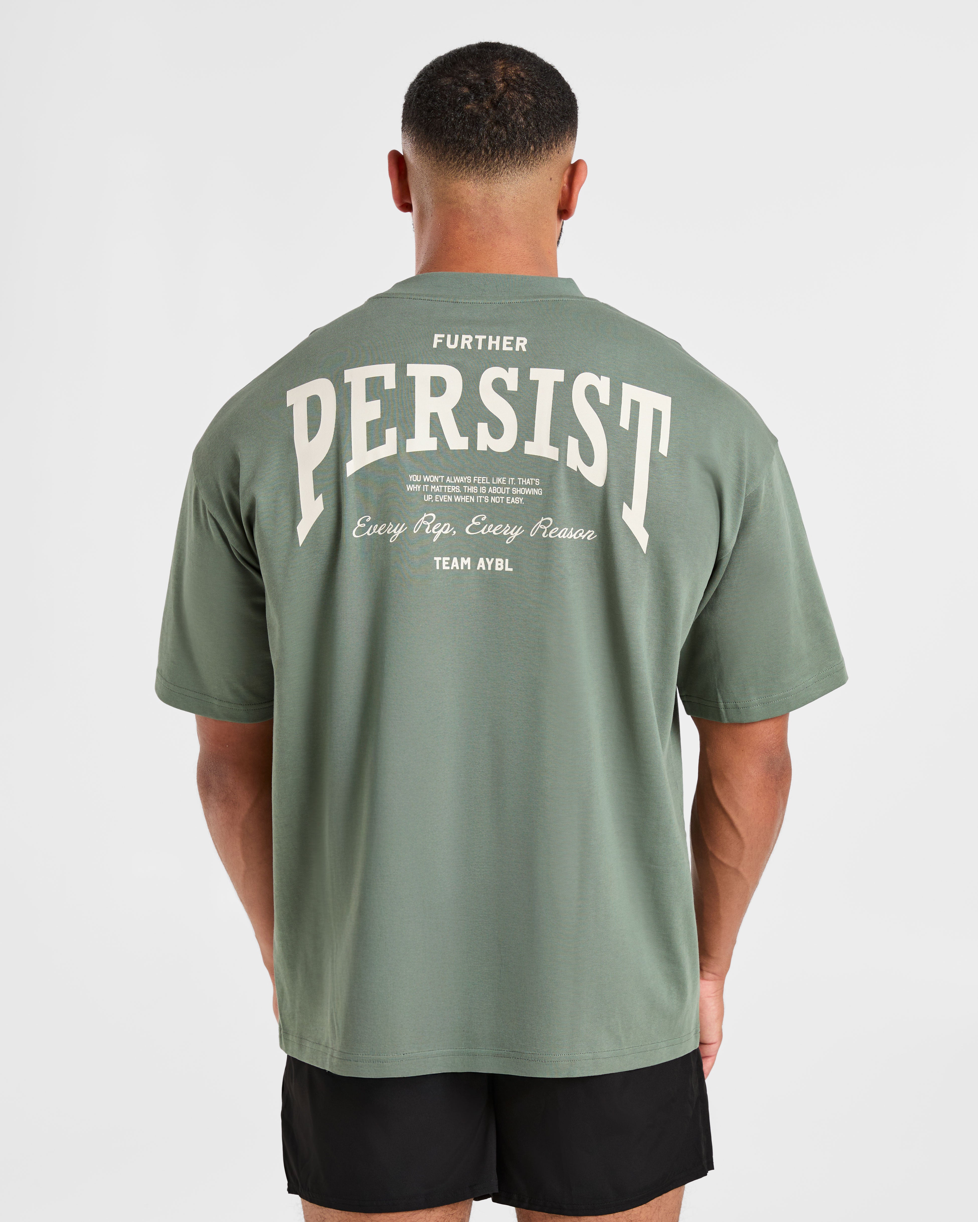 Cam Kissel x Persist Oversized T Shirt - Vintage Sage