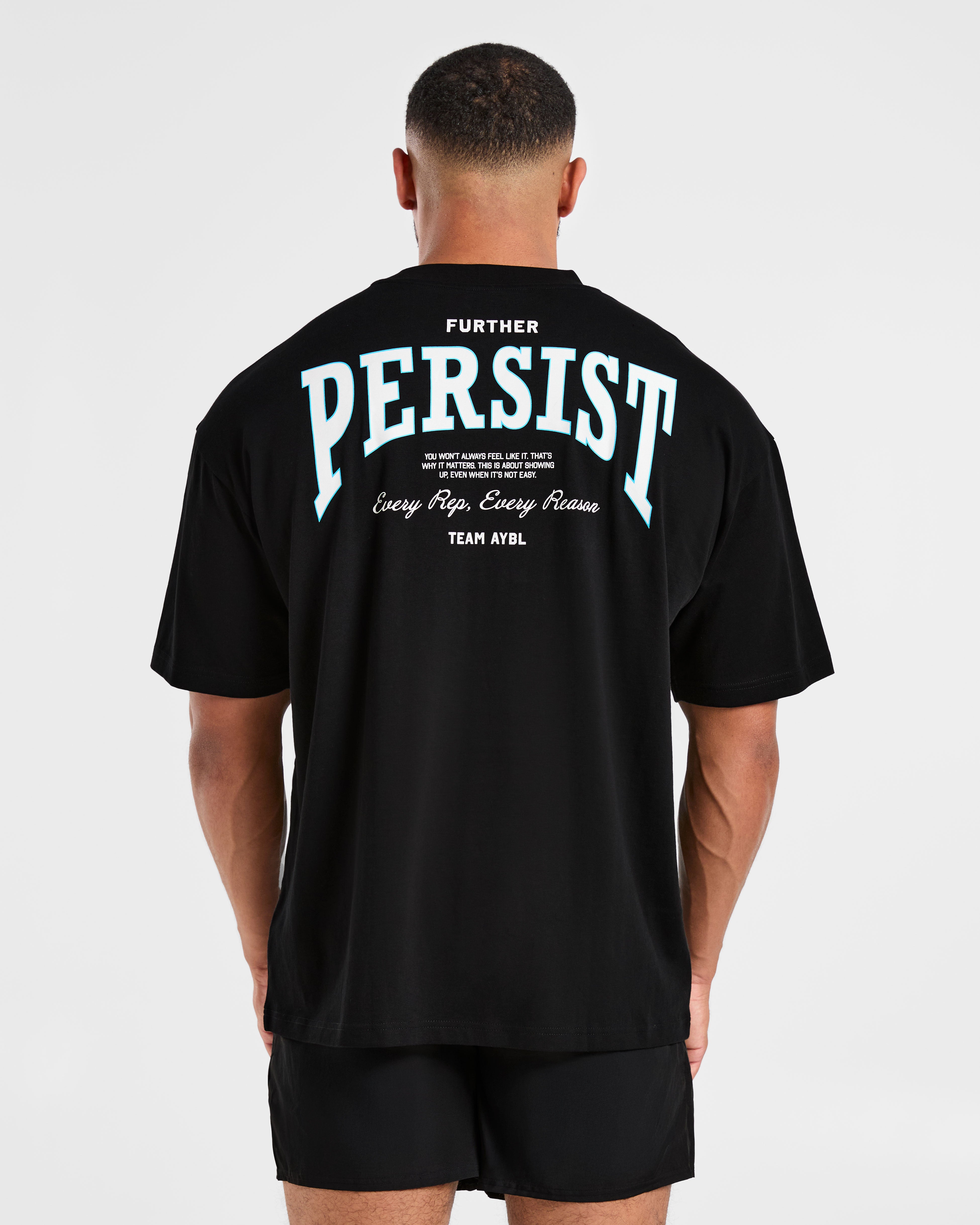Cam Kissel x Persist Oversized T Shirt - Black