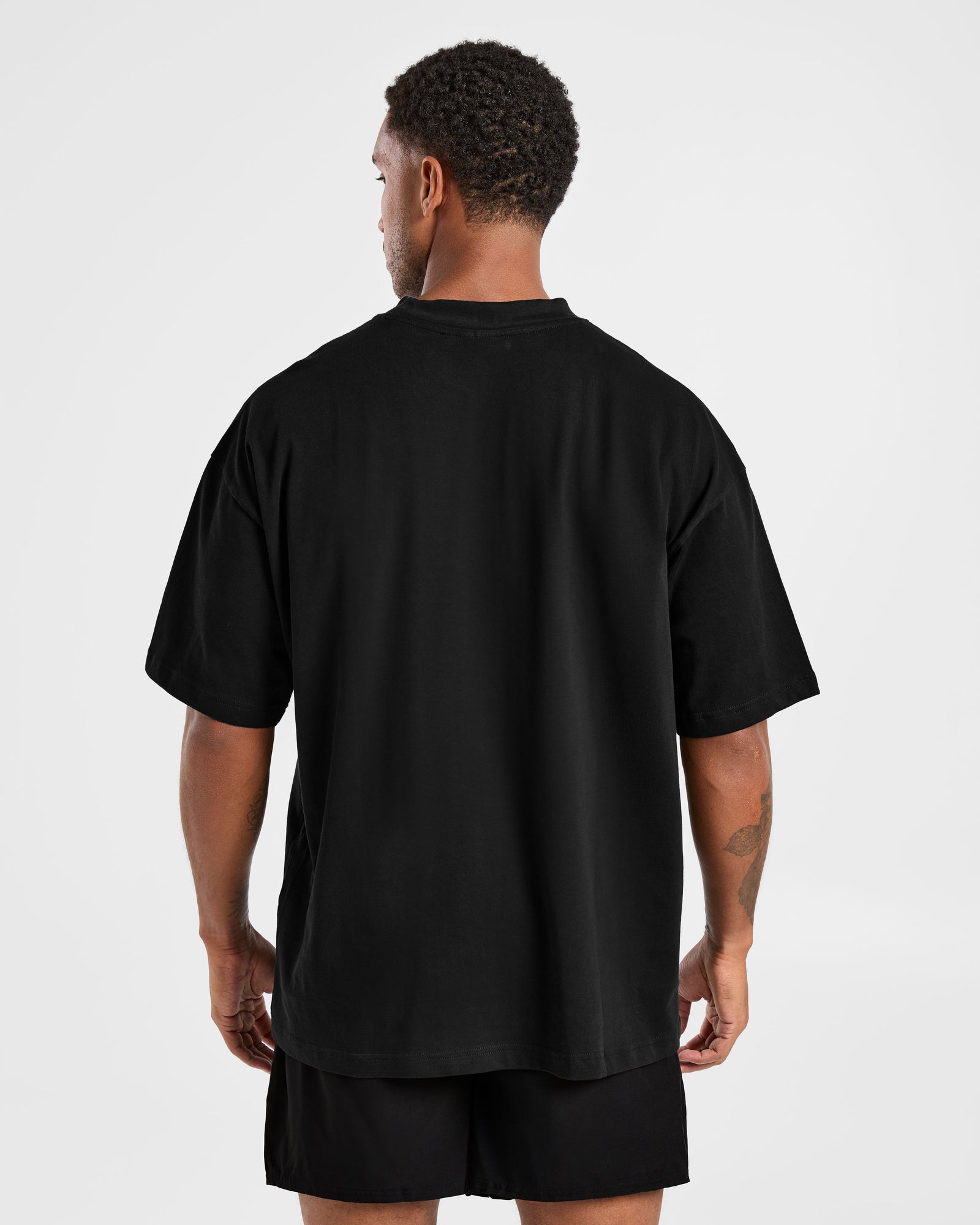 Elite Oversized T Shirt- Black/Charcoal