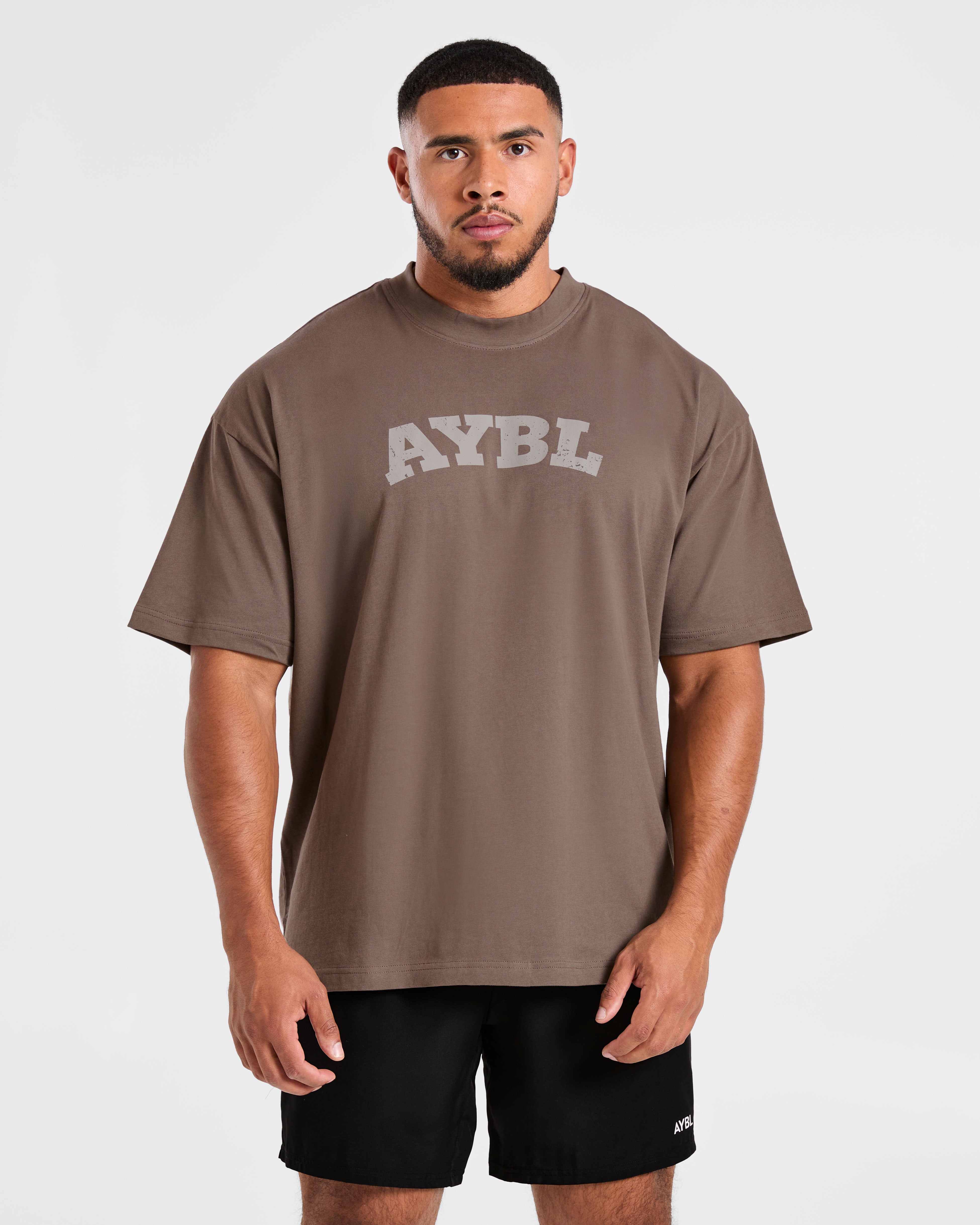 Elite Oversized T Shirt- Umber Brown
