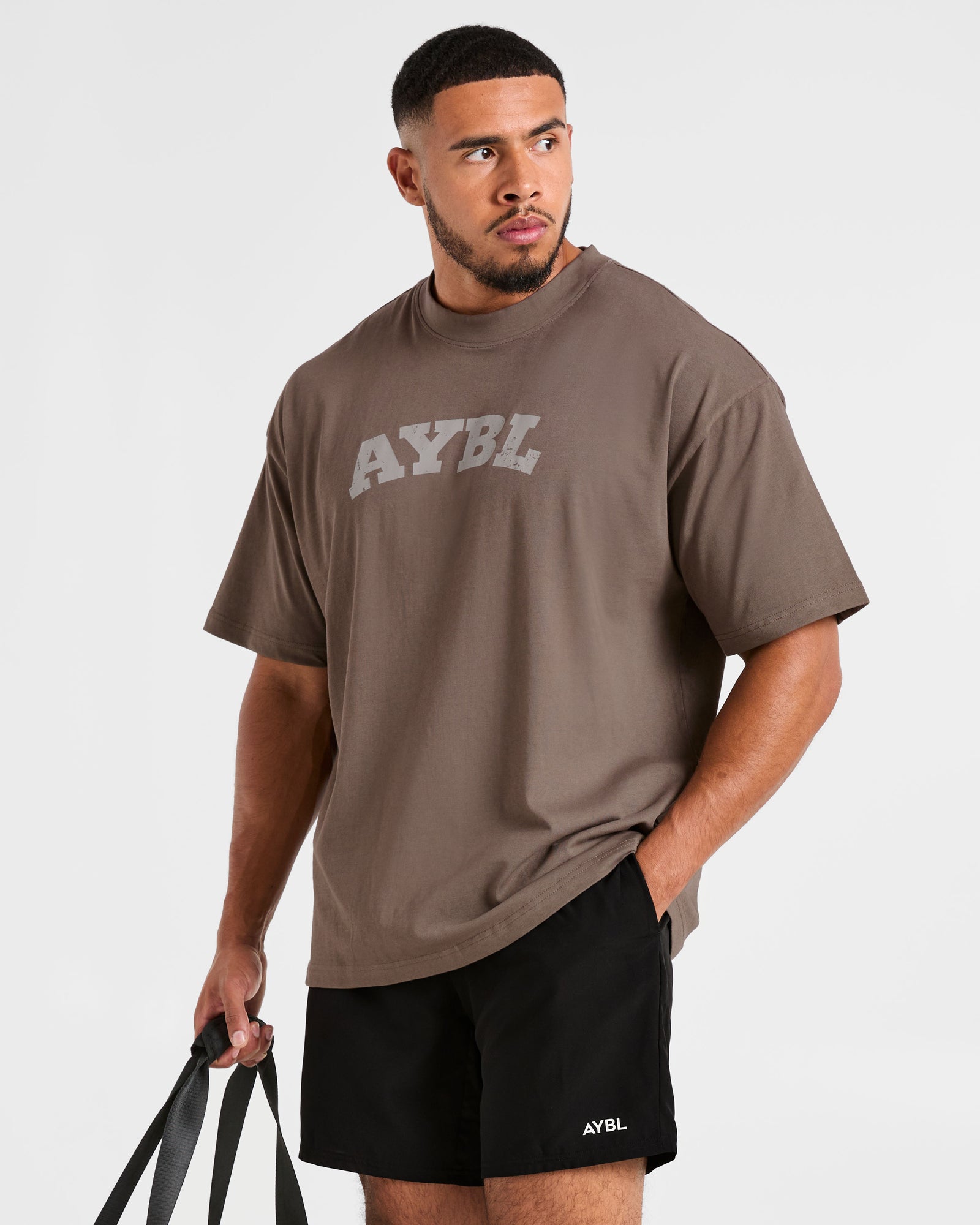Elite Oversized T Shirt- Umber Brown