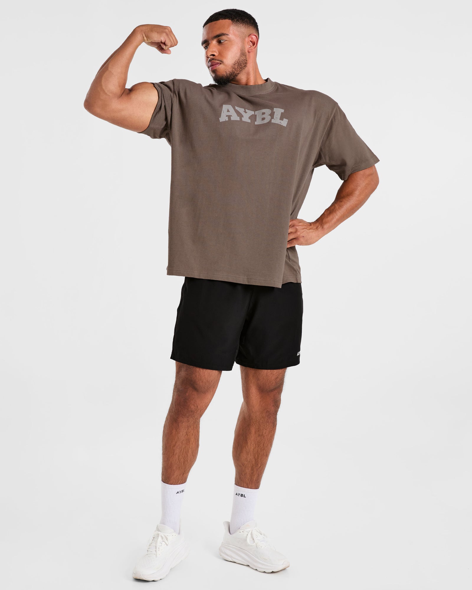 Elite Oversized T Shirt- Umber Brown