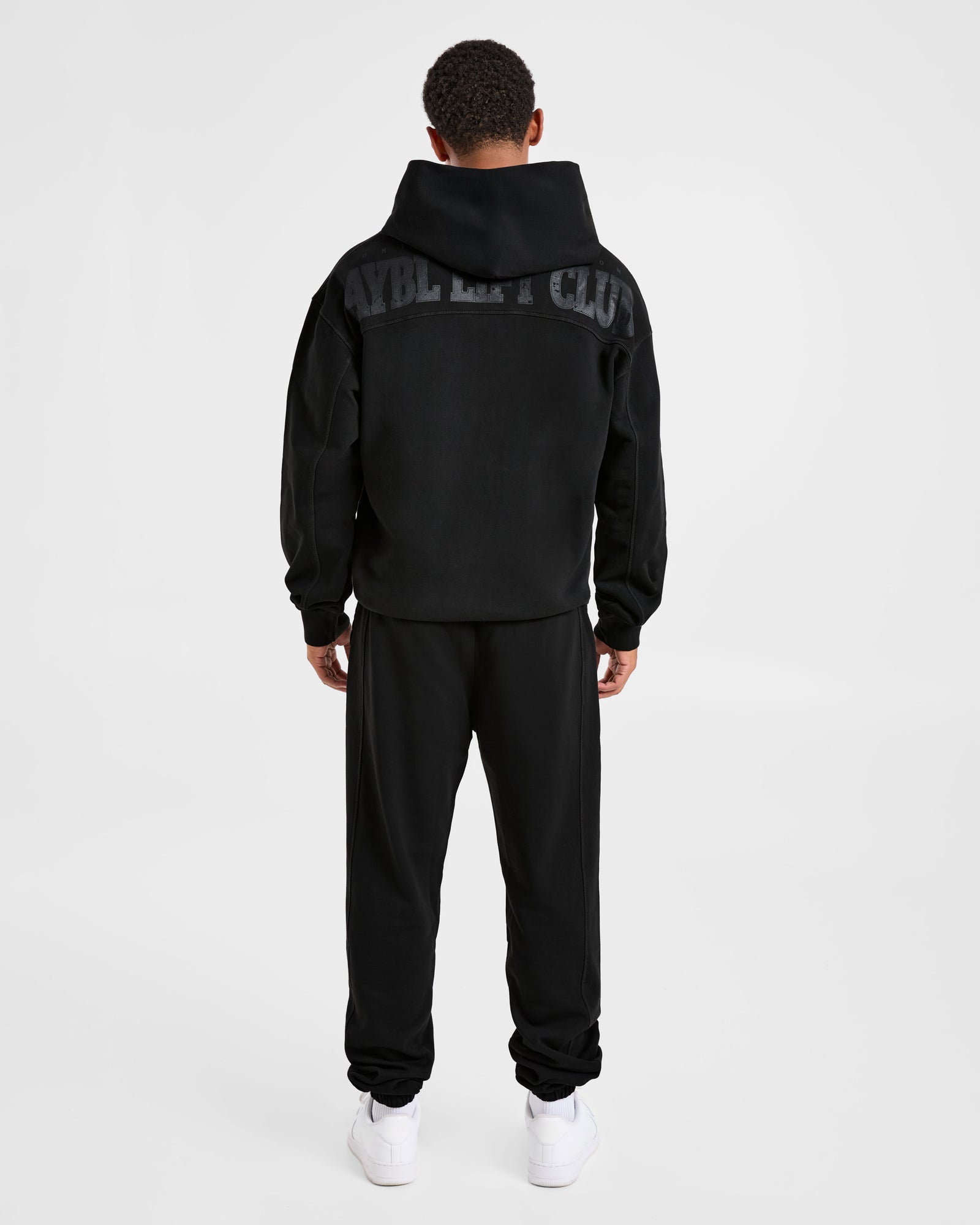 Lift Club Distressed Joggers - Black/Charcoal