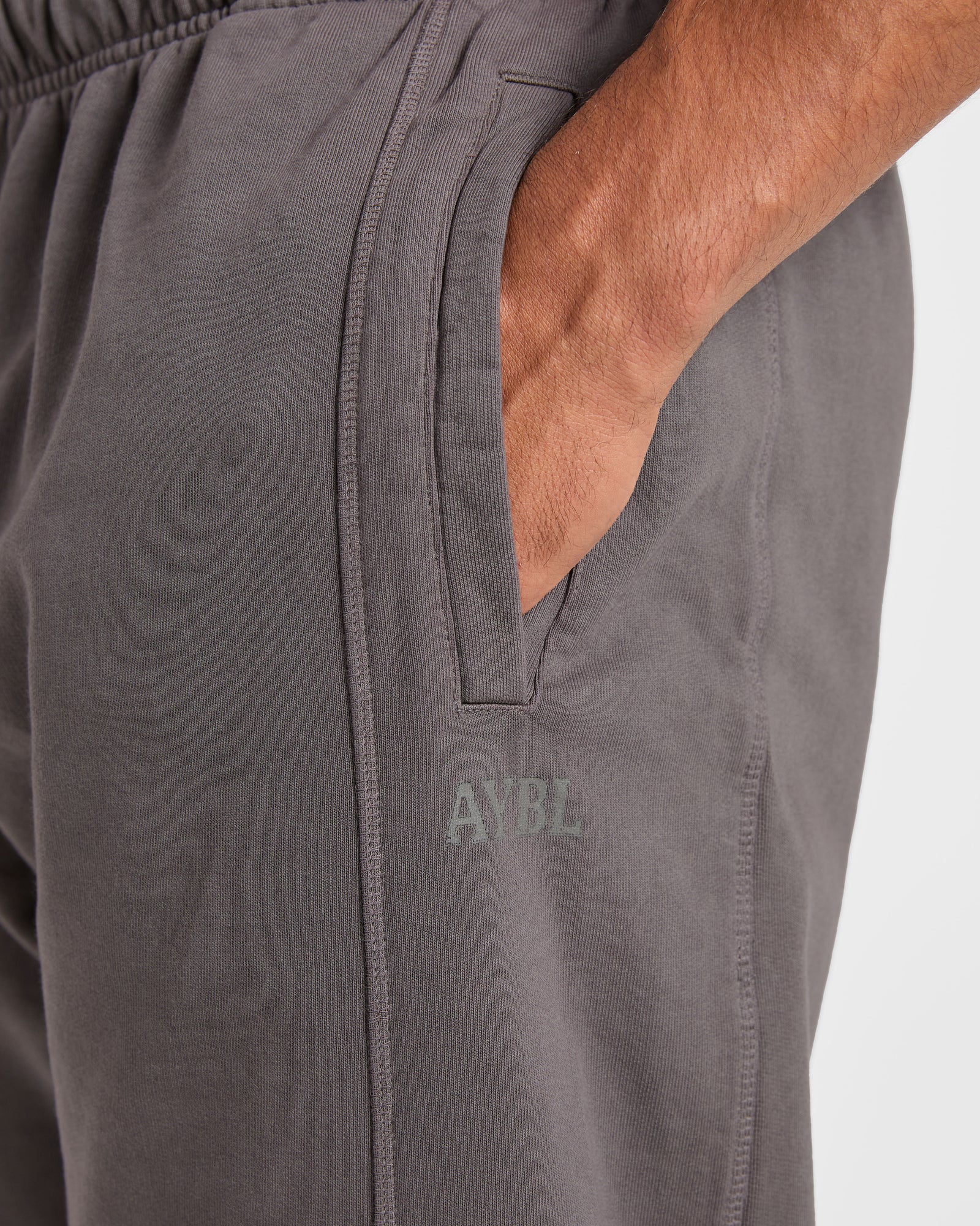 Lift Club Distressed Joggers - Charcoal